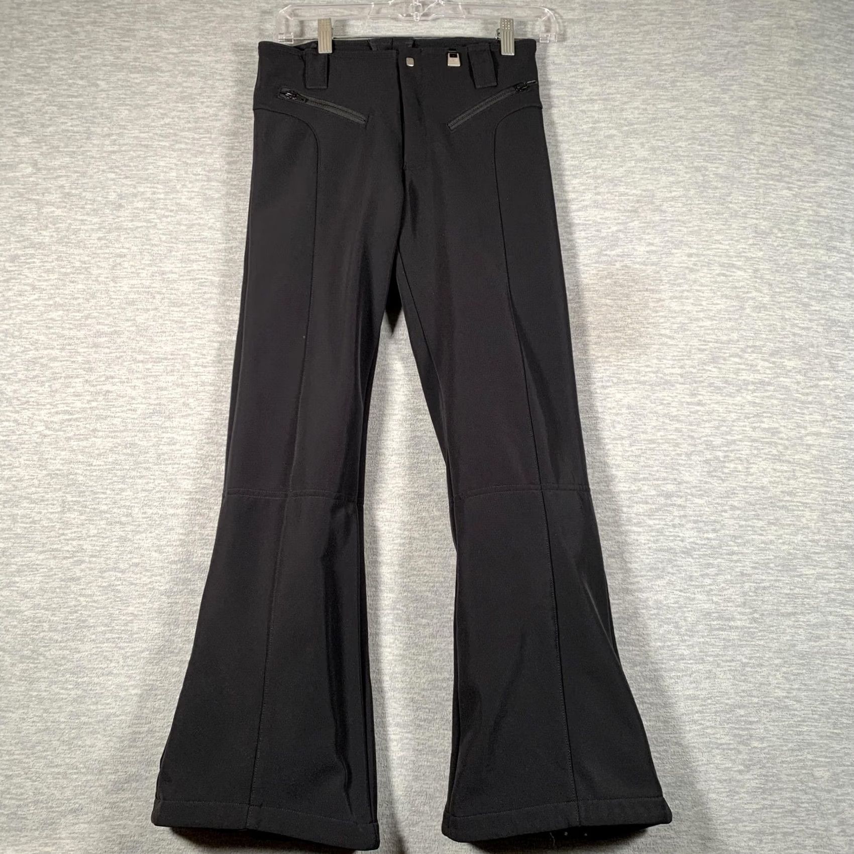 Vintage Nils Pants Womens 2 Black Softshell Snow Ski Waterproof Fleece Lined Bootcut Size 26" / US 2 / IT 38 - 2 Thumbnail