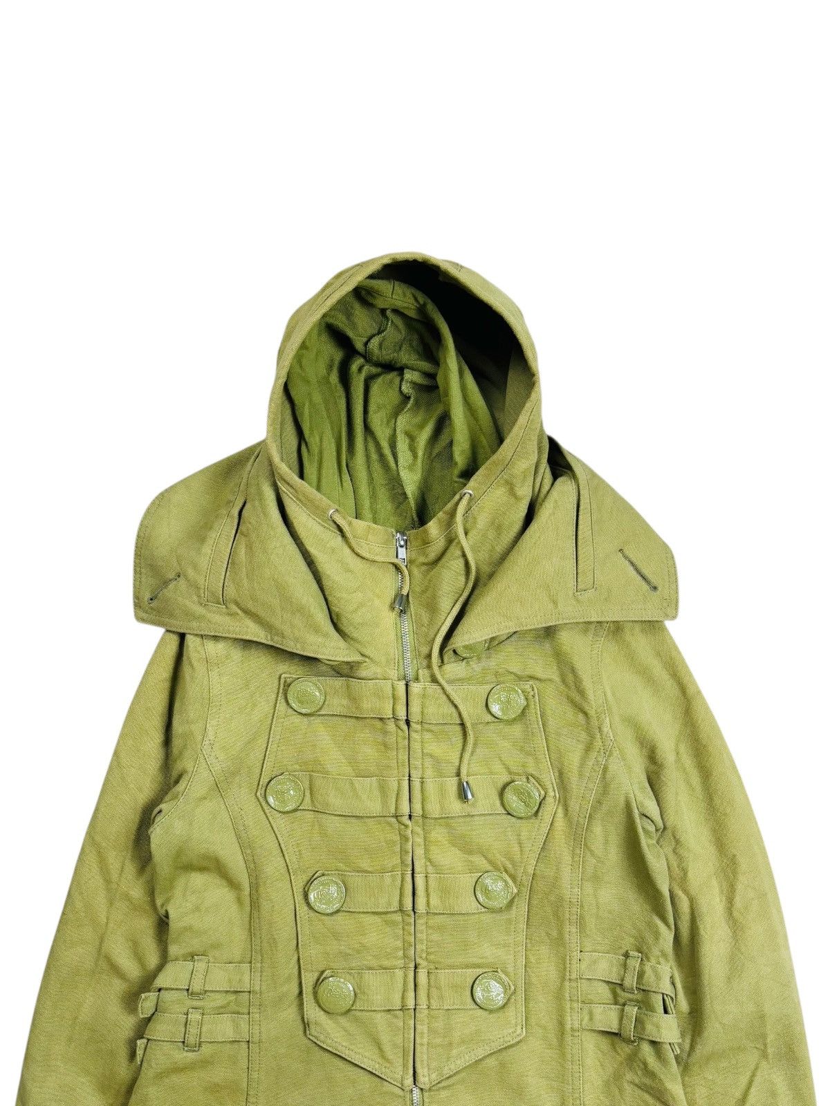 Ekam 2000s Backs - Apocalypse Style Napoleon Hooded Jacket Size US M / EU 48-50 / 2 - 7 Thumbnail