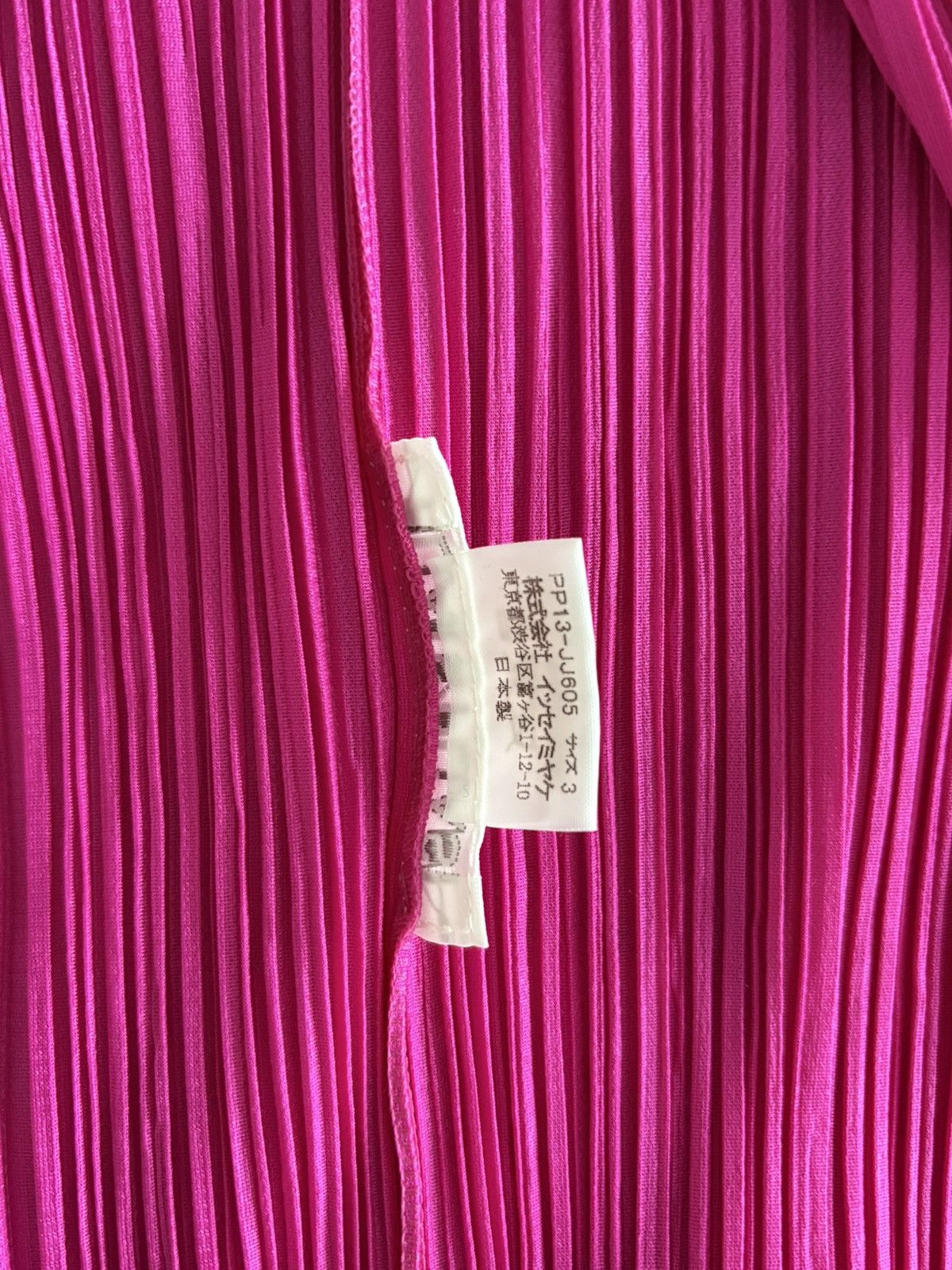 Pleats Please Issey Miyake Pleated Pink Button Up Long Sleeve Shirt Size S / US 4 / IT 40 - 3 Thumbnail