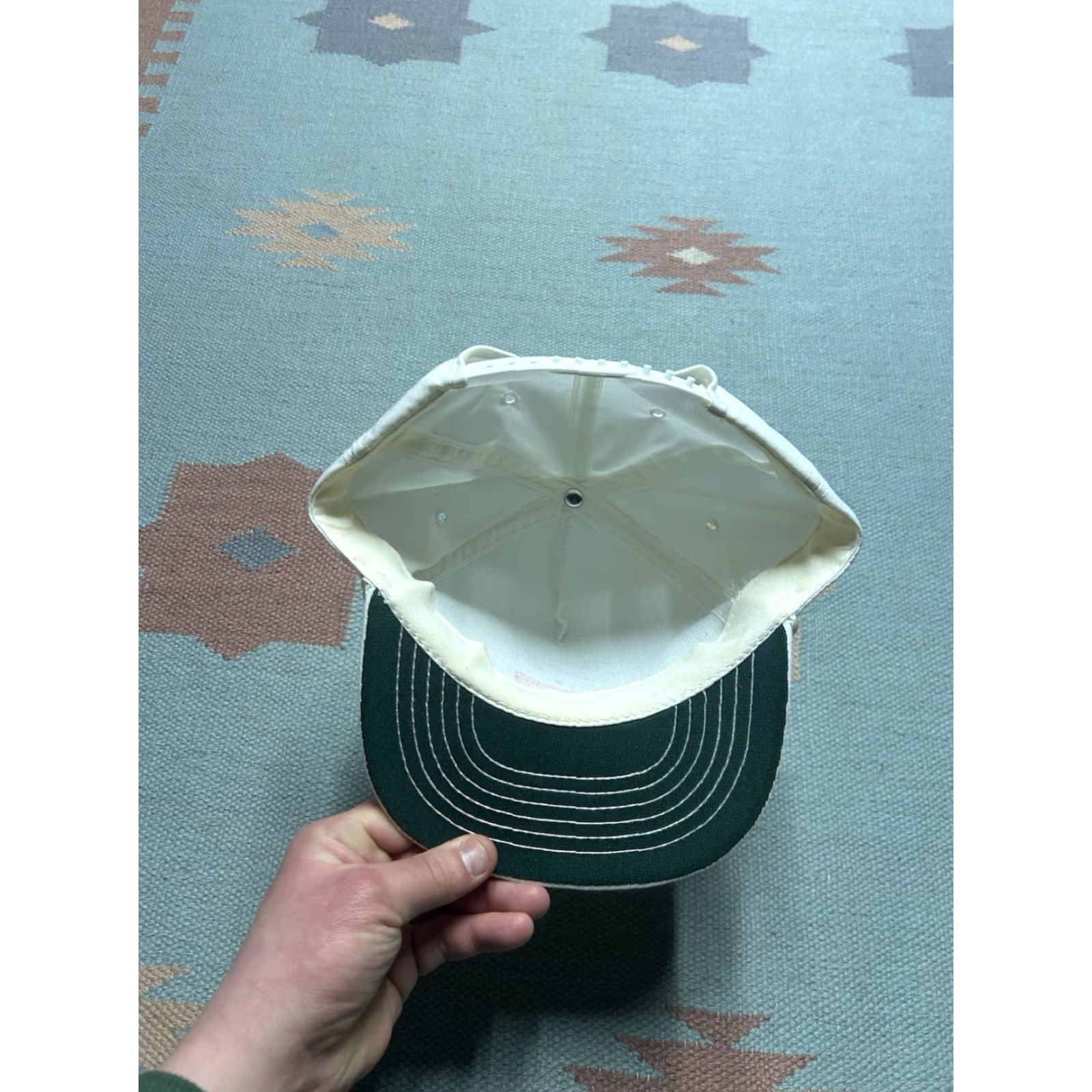 Vintage VINTAGE SnapBack Hat Cap UAW driving force GM union white made in USA Men Adjustable US A theme USA MGMT? Size ONE SIZE - 5 Thumbnail