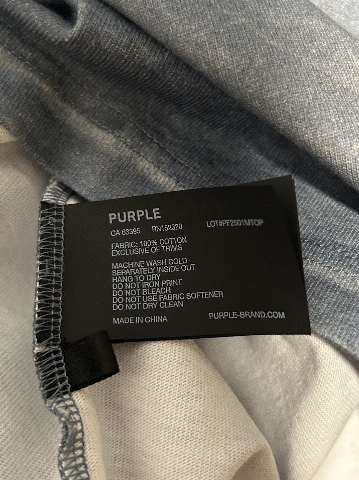 Purple Brand Purple Brand Wordmark Tee Size US L / EU 52-54 / 3 - 4 Thumbnail