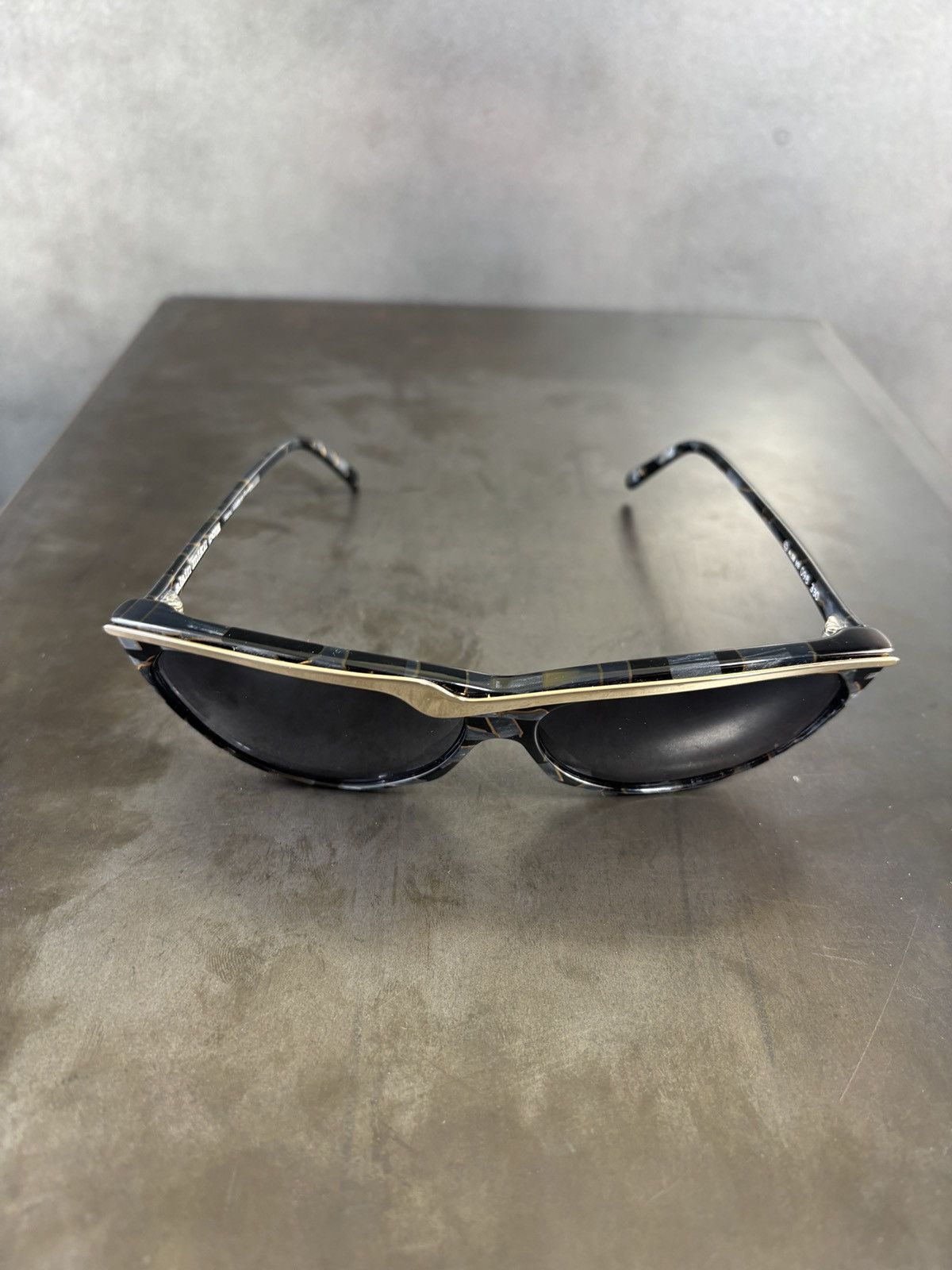 Alain Mikli × Vintage 1980s Alain Mikli Sunglasses Vintage Asymmetrical Marble 098 Size ONE SIZE - 13 Thumbnail