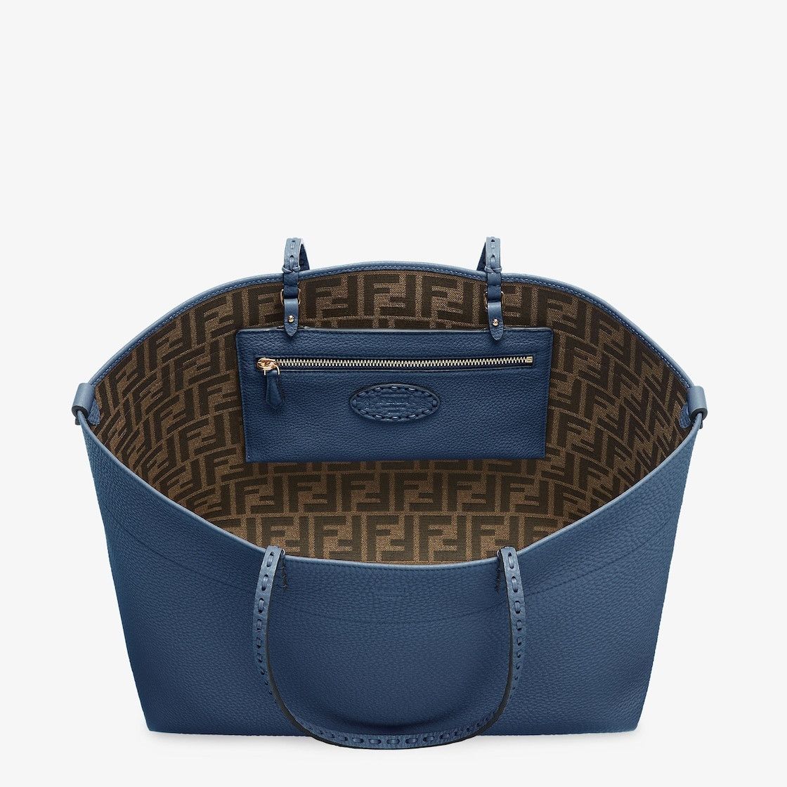 Fendi o1s1wg110925 Size: OS/Medium Roll Bag in Blue Size ONE SIZE - 4 Thumbnail
