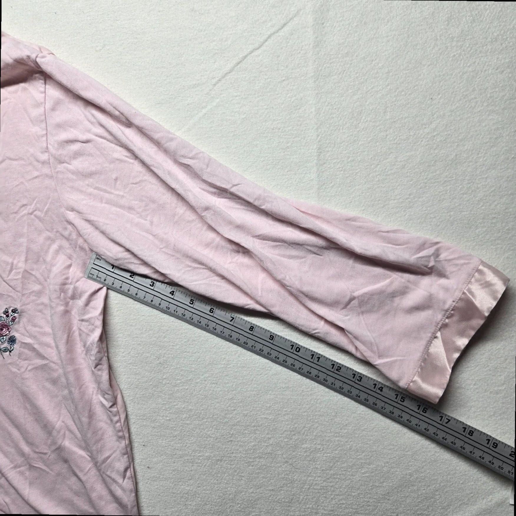 Vintage Secret Treasures Pink Long Sleeve Pajama Shirt Women's Large Size L / US 10 / IT 46 - 5 Thumbnail