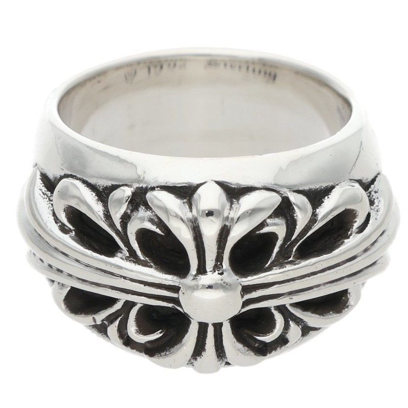 Chrome Hearts Chrome Hearts Floral Cross Silver Ring Size ONE SIZE - 1 Thumbnail