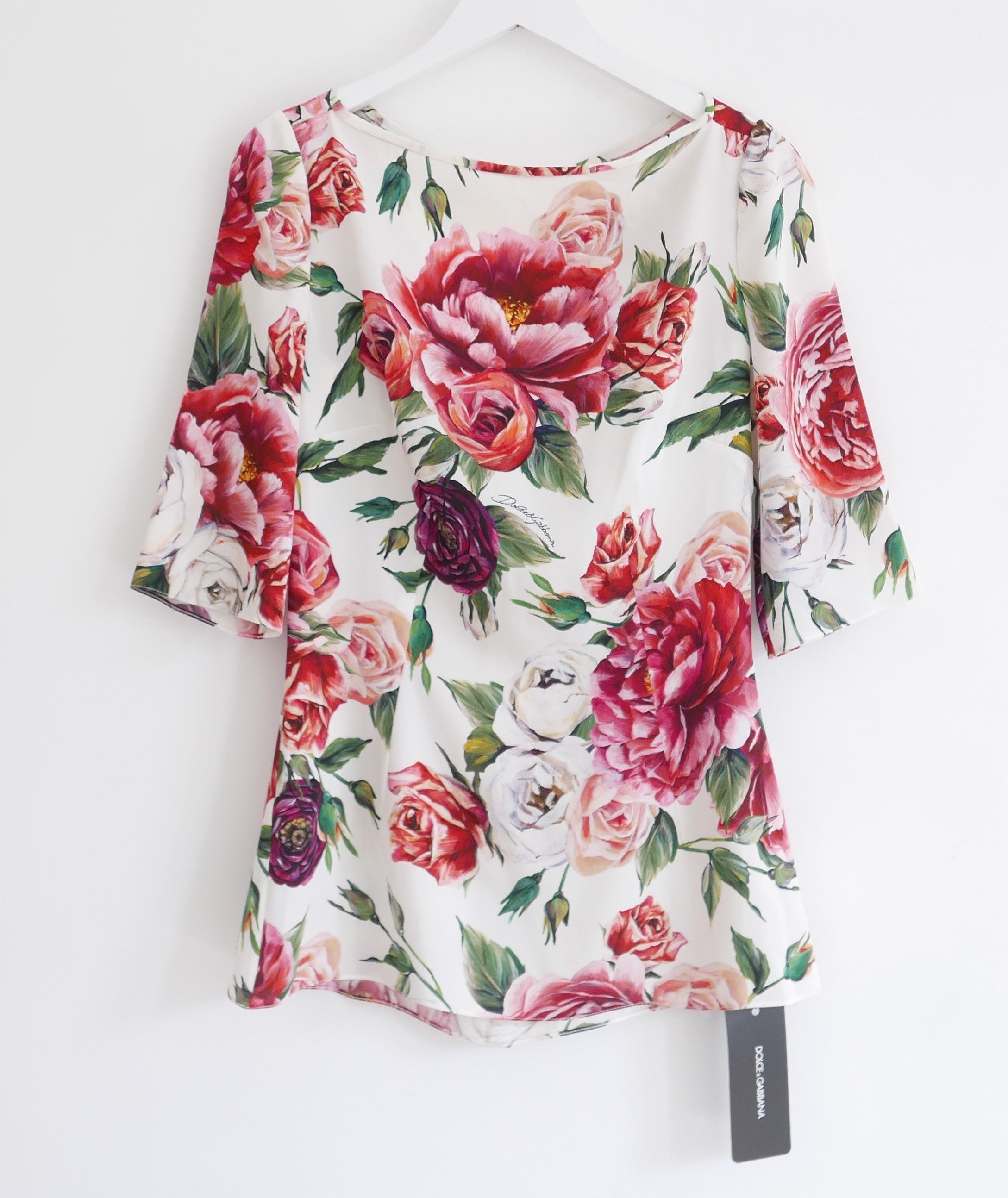 Dolce & Gabbana Dolce & Gabbana rose print top Size S / US 4 / IT 40 - 1 Thumbnail