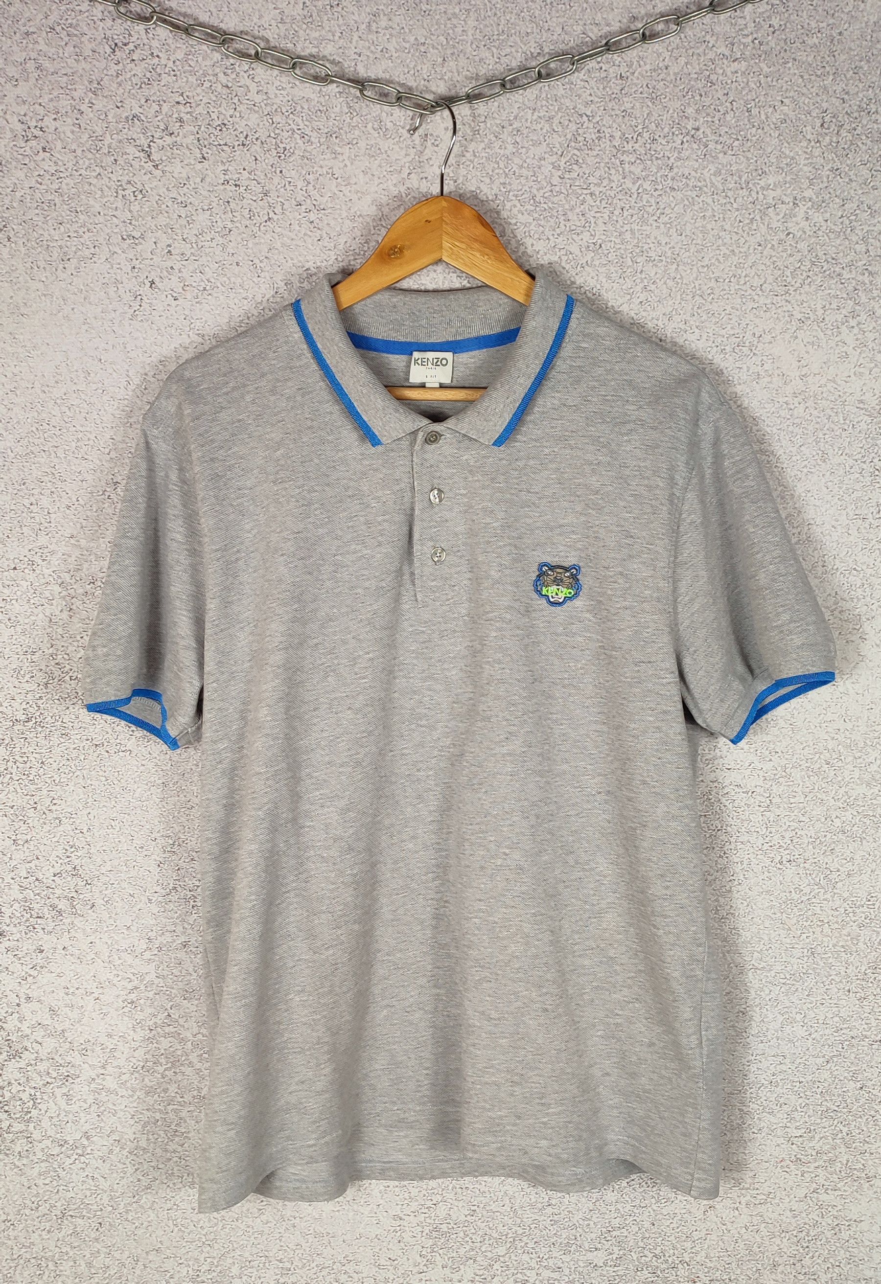 Kenzo Kenzo Tiger Logo Polo Short Sleeve Size L Size US L / EU 52-54 / 3 - 1 Thumbnail