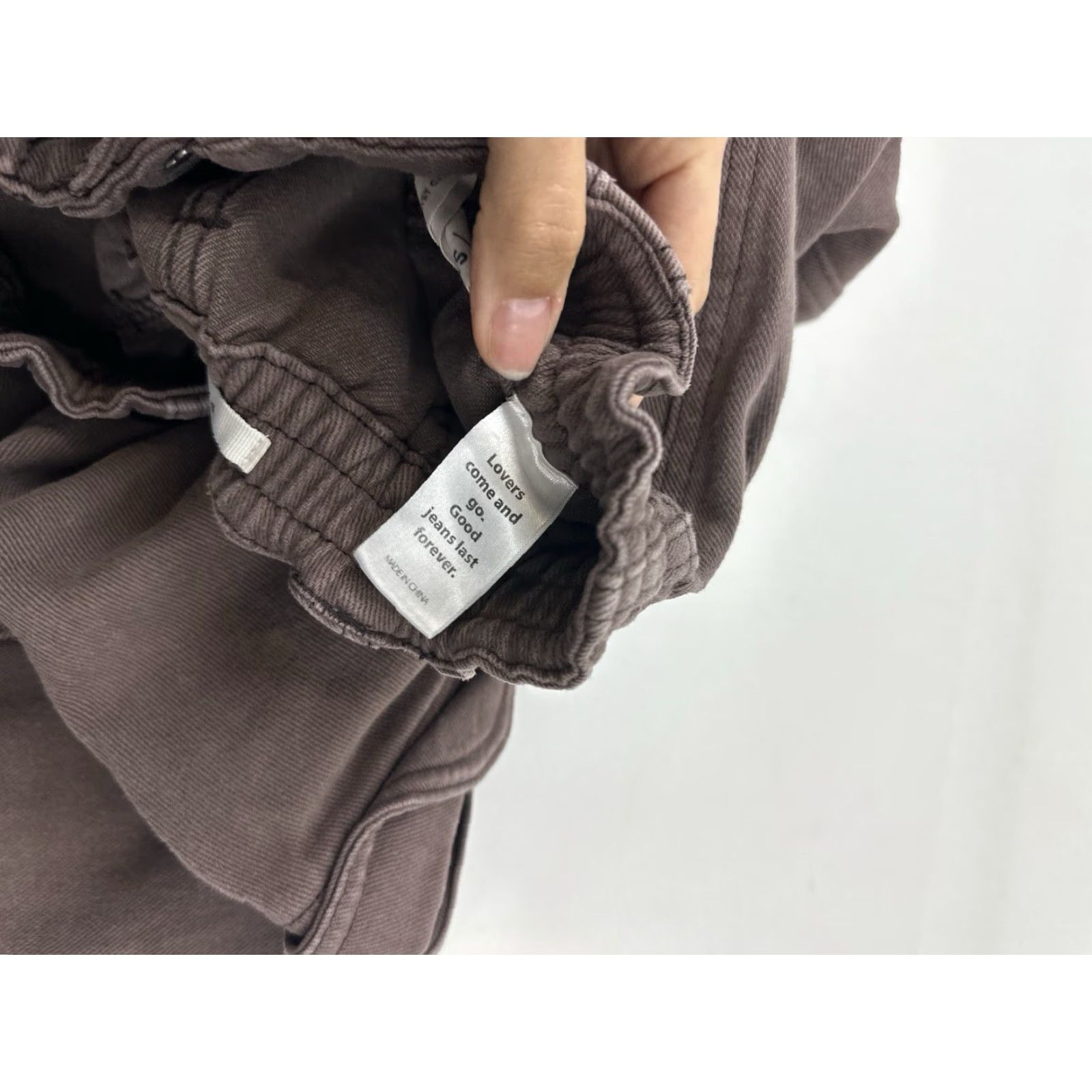 Pacsun Pacsun Jeans Womens XS Brown Elastic Waist Cargo Straight - Adult XS Womens Brown Cargo Jeans Size 26" / US 2 / IT 38 - 6 Thumbnail