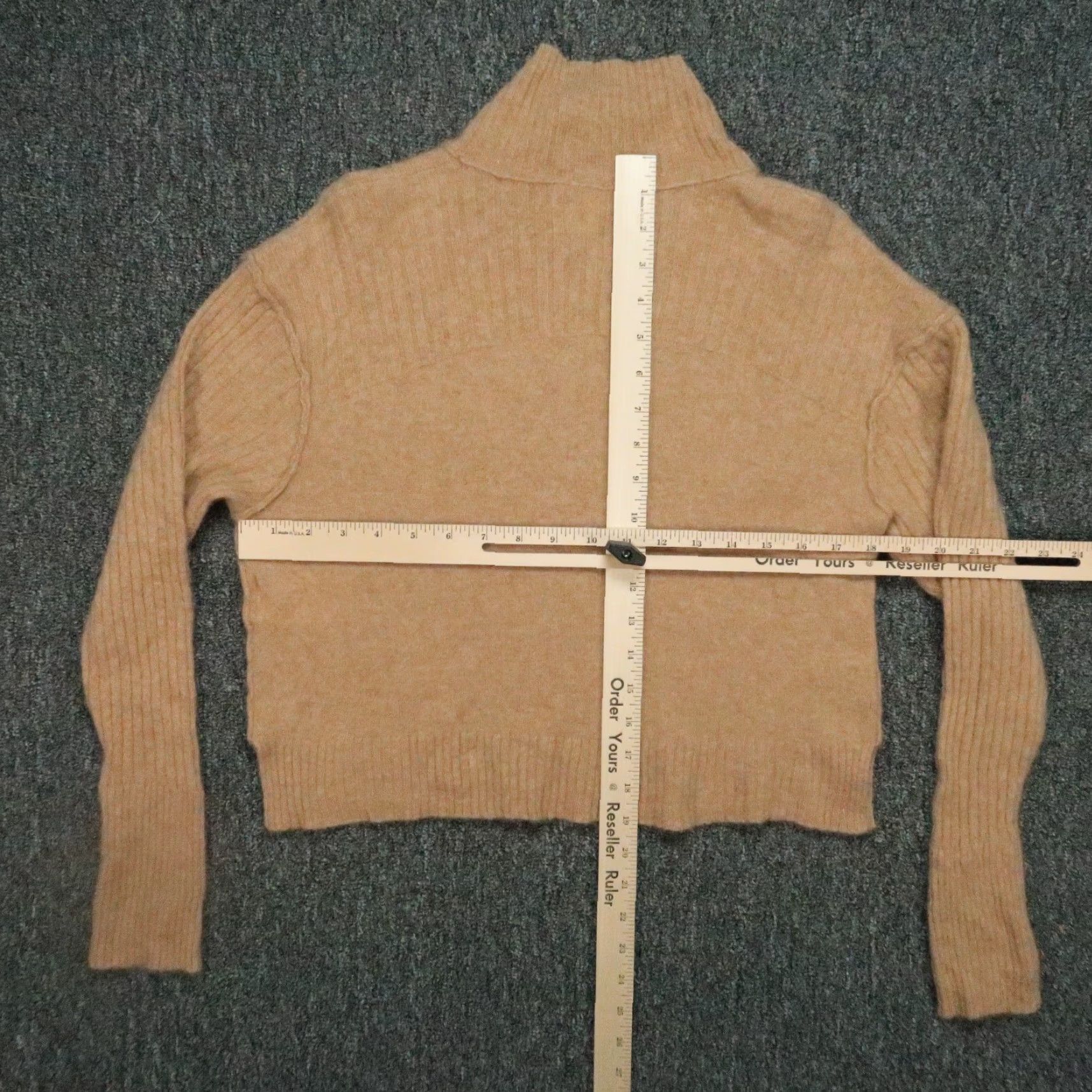 Free People Free People Sweater Womens XS Brown 100% Cashmere Turtleneck Size XS / US 0-2 / IT 36-38 - 5 Thumbnail