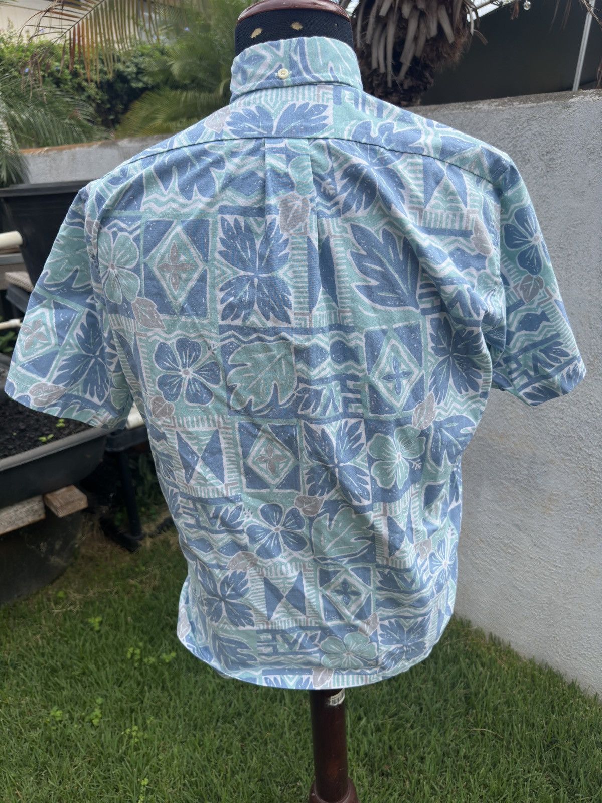Reyn Spooner Reyn Spooner Classic Hawaiian Print Blue/Green Men's S Size US S / EU 44-46 / 1 - 2 Thumbnail