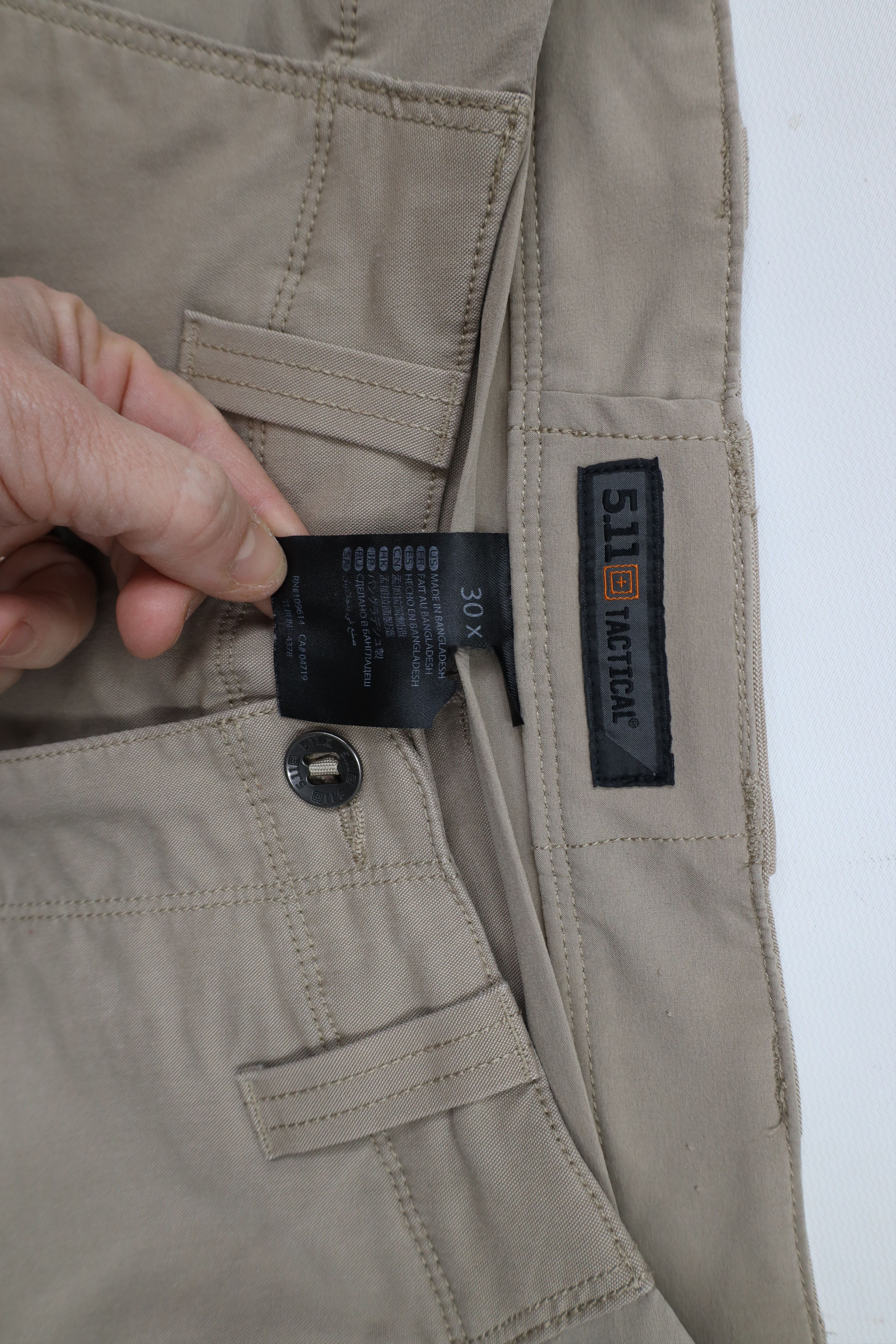 Vintage 5.11 Tactical Series Performance Uniform Cargo Pants Beige Size US 30 / EU 46 - 8 Thumbnail