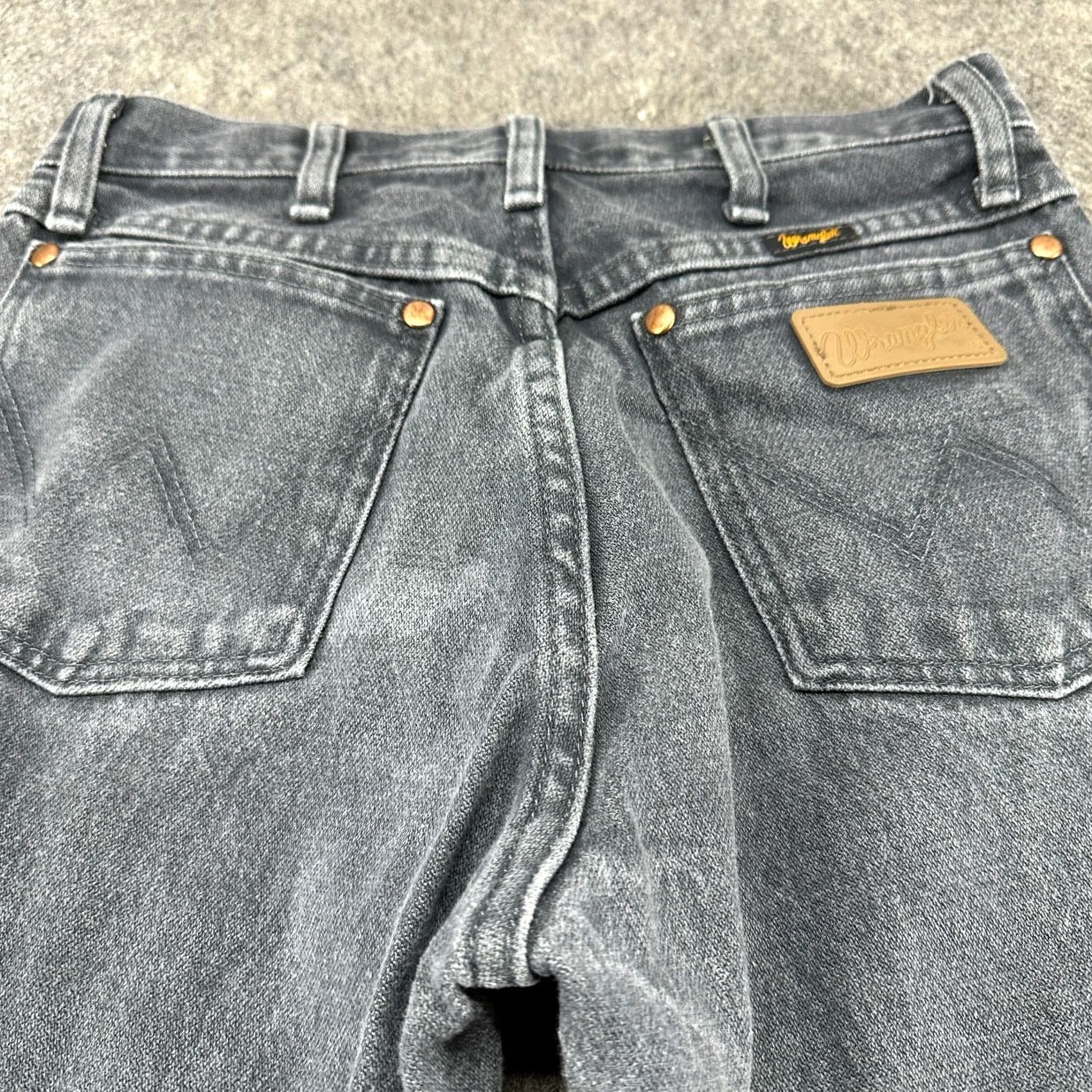Wrangler VINTAGE Wrangler Jeans Mens 28x34 Grey Cowboy Cut Regular Fit Light Wash Denim 13MWZ 90s Cowboy Mens Jeans Regular Blue Cotton 5-Pocket Size US 28 / EU 44 - 6 Thumbnail