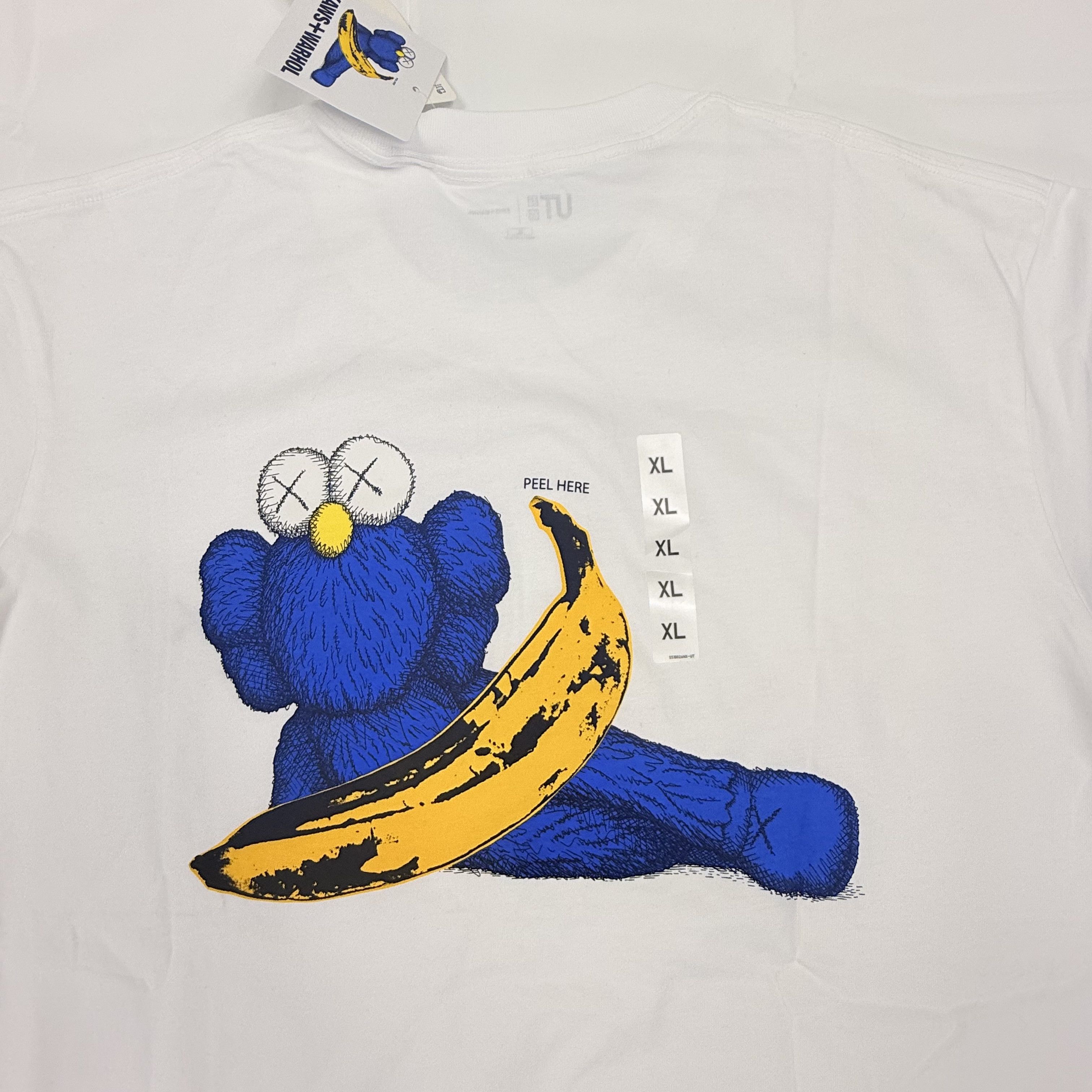 Andy Warhol × Uniqlo Uniqlo KAWS x Andy Warhol White Graphic T-Shirt XL Size US XL / EU 56 / 4 - 2 Thumbnail