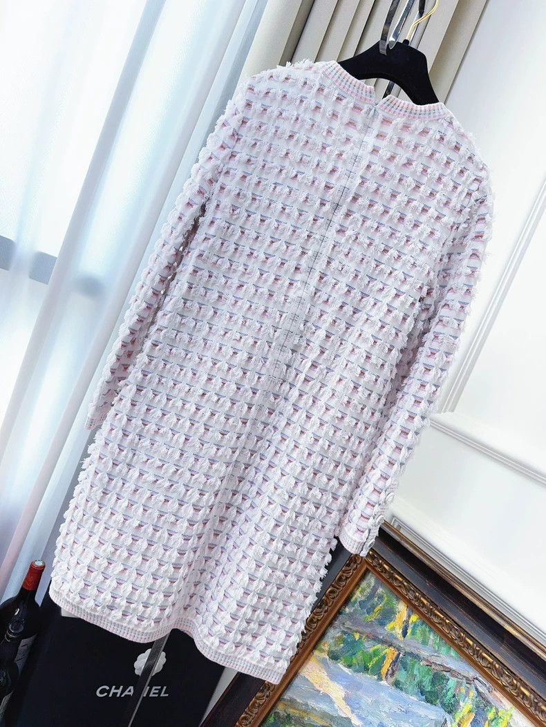 Chanel Chanel 19c Cruise Series Pink Woven Dress Size XS / US 0-2 / IT 36-38 - 2 Thumbnail