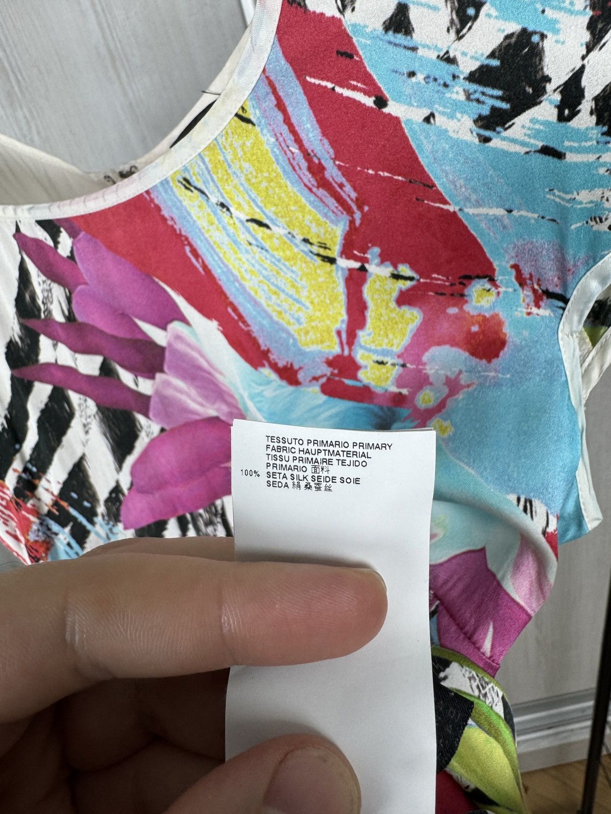 Just Cavalli Just Cavalli Silk Vintage abstract floral-printed mini dress Size M / US 6-8 / IT 42-44 - 11 Thumbnail
