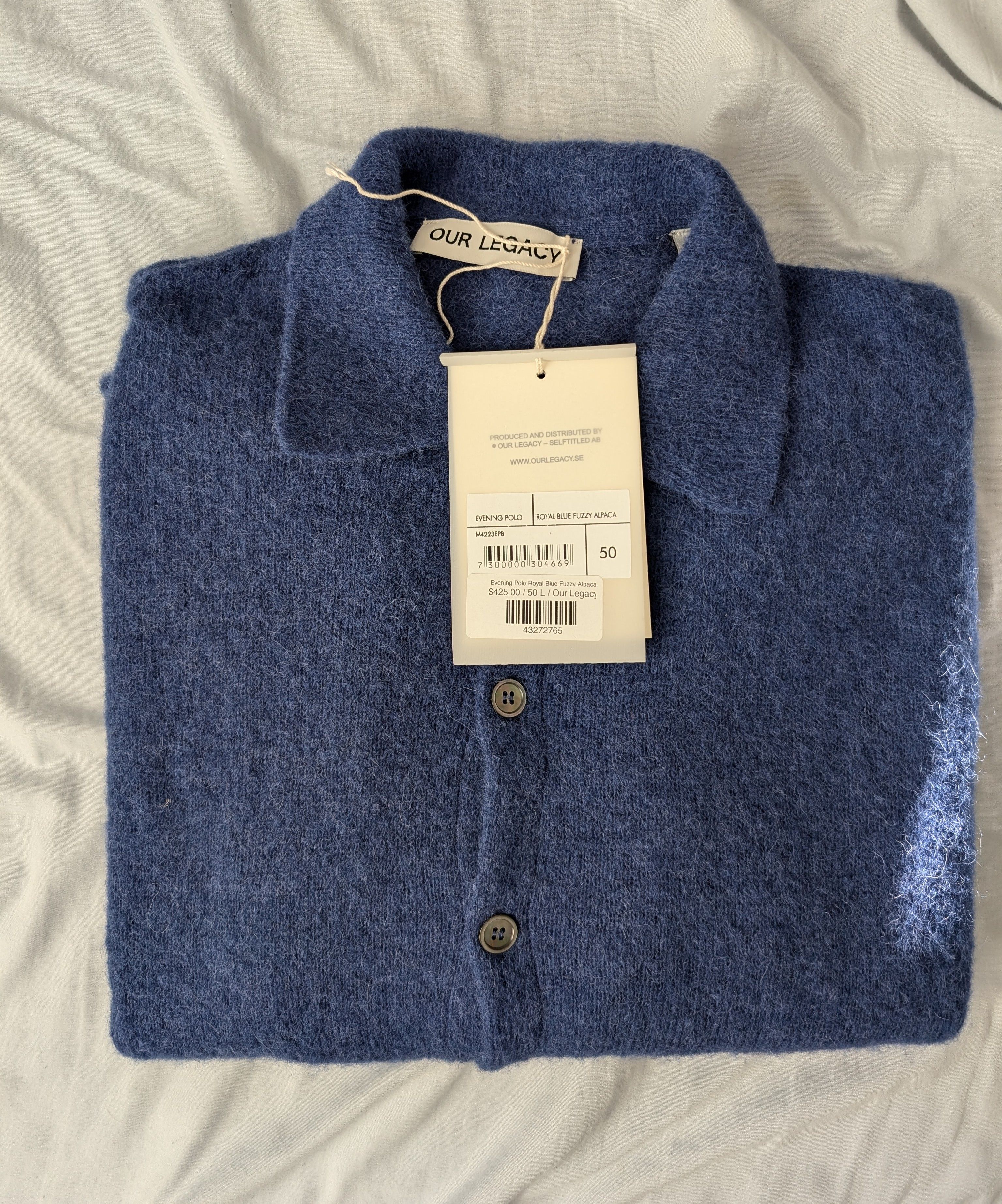 Our Legacy Our Legacy Evening Polo Royal Blue | Grailed