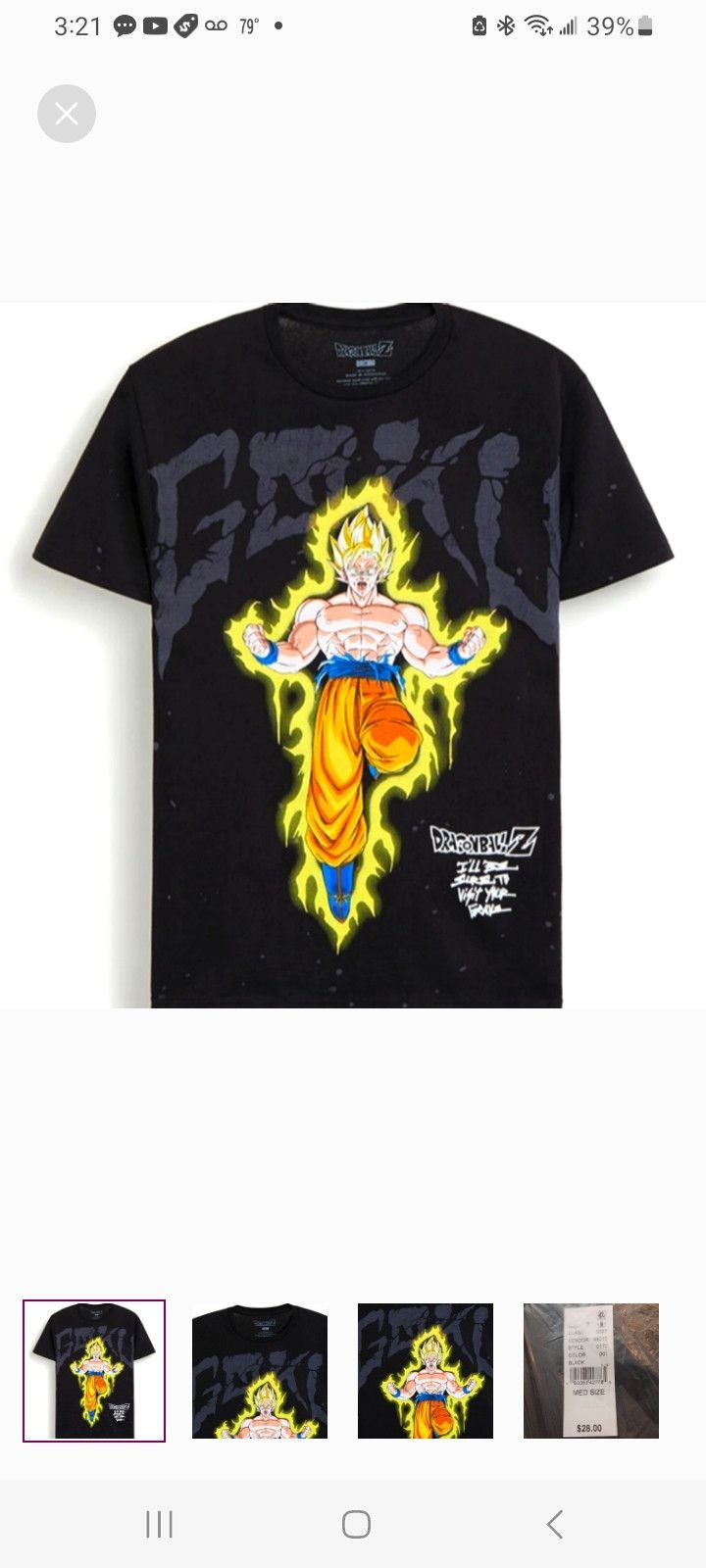 Other Goku DragonBall Z T-Shirt Size US M / EU 48-50 / 2 - 1 Thumbnail