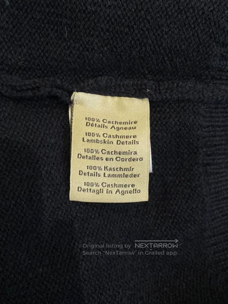 Hermes Hermes Navy blue knitted jacket, 100% cashmere, with sheep Size M / US 6-8 / IT 42-44 - 6 Thumbnail