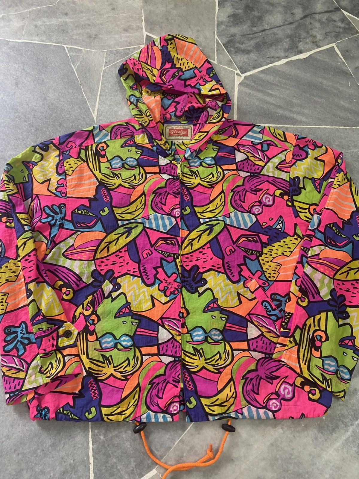 Japanese Brand Vintage Ulcolow Pattern Florescent Surf Jacket Size US M / EU 48-50 / 2 - 10 Thumbnail