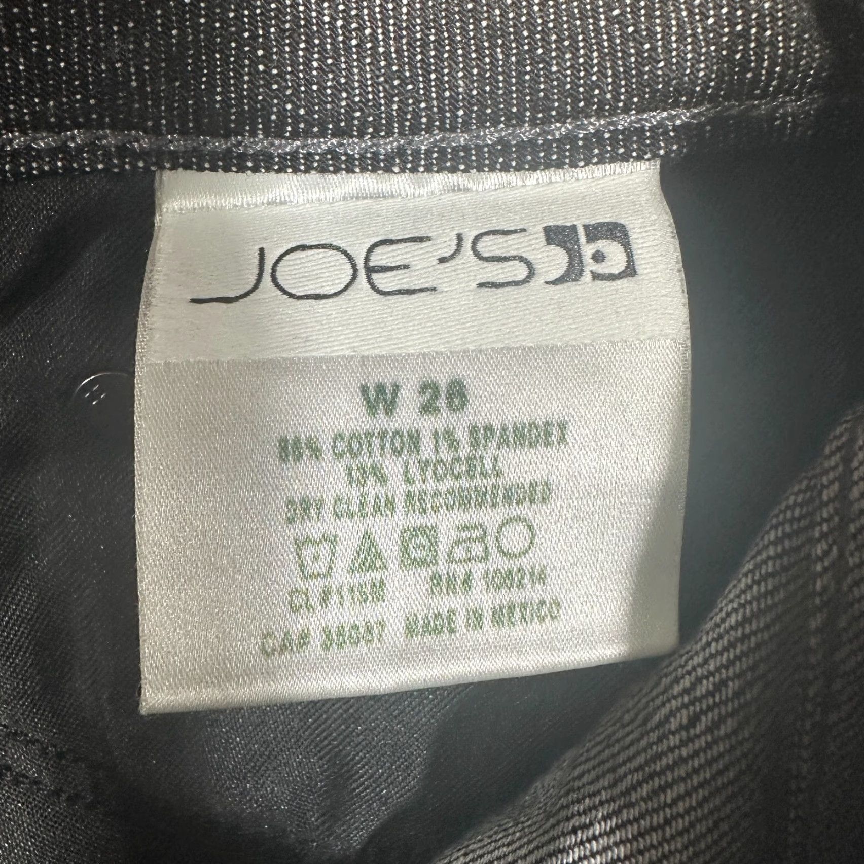 Vintage Joes Jeans Jeans Bootcut Black Cotton Stretch 5-Pocket Logo Womens 26 Regular Denim Size 26" / US 2 / IT 38 - 6 Thumbnail