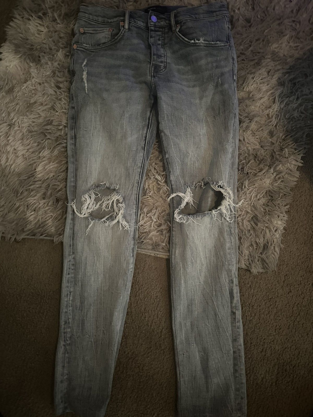 Purple Brand P004 Low Rise Slim Boot Cut Size US 32 / EU 48 - 3 Thumbnail