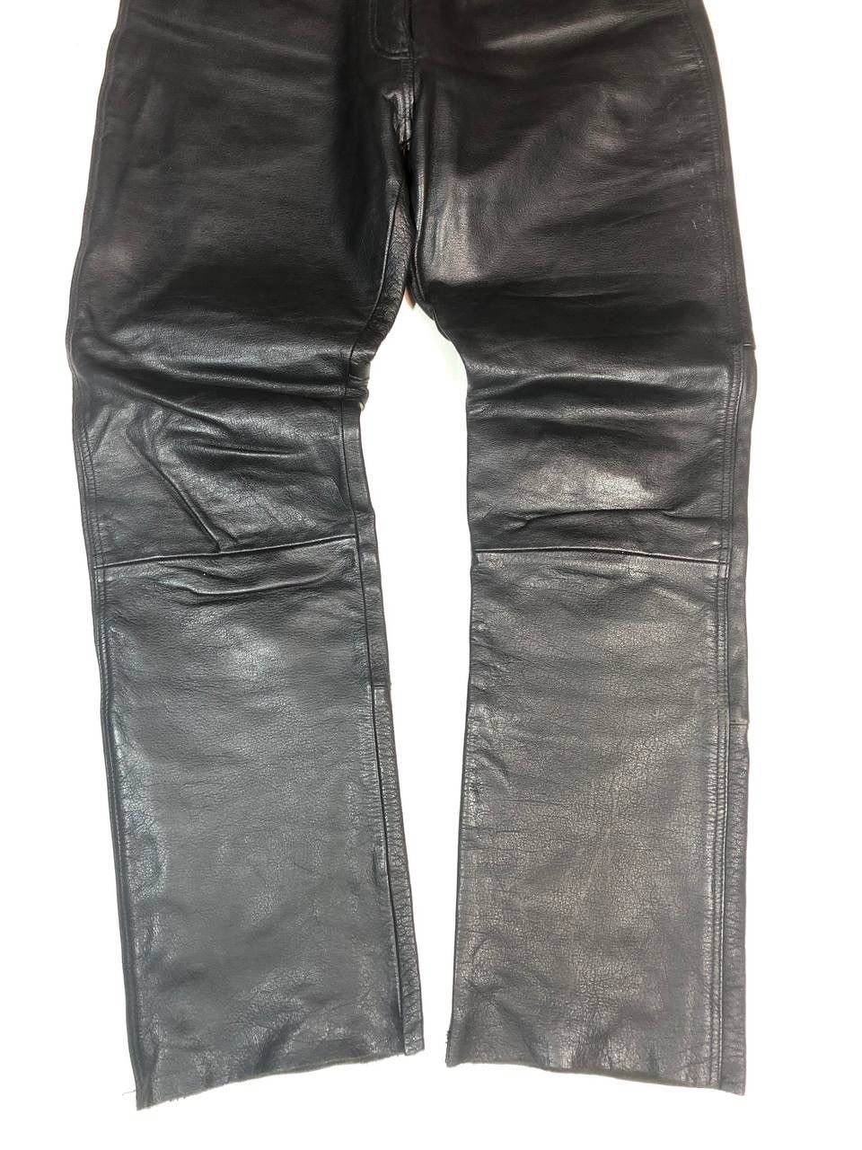 Vintage Polo Racing Moto Biker Leather Pants Vintage Size US 32 / EU 48 - 4 Thumbnail