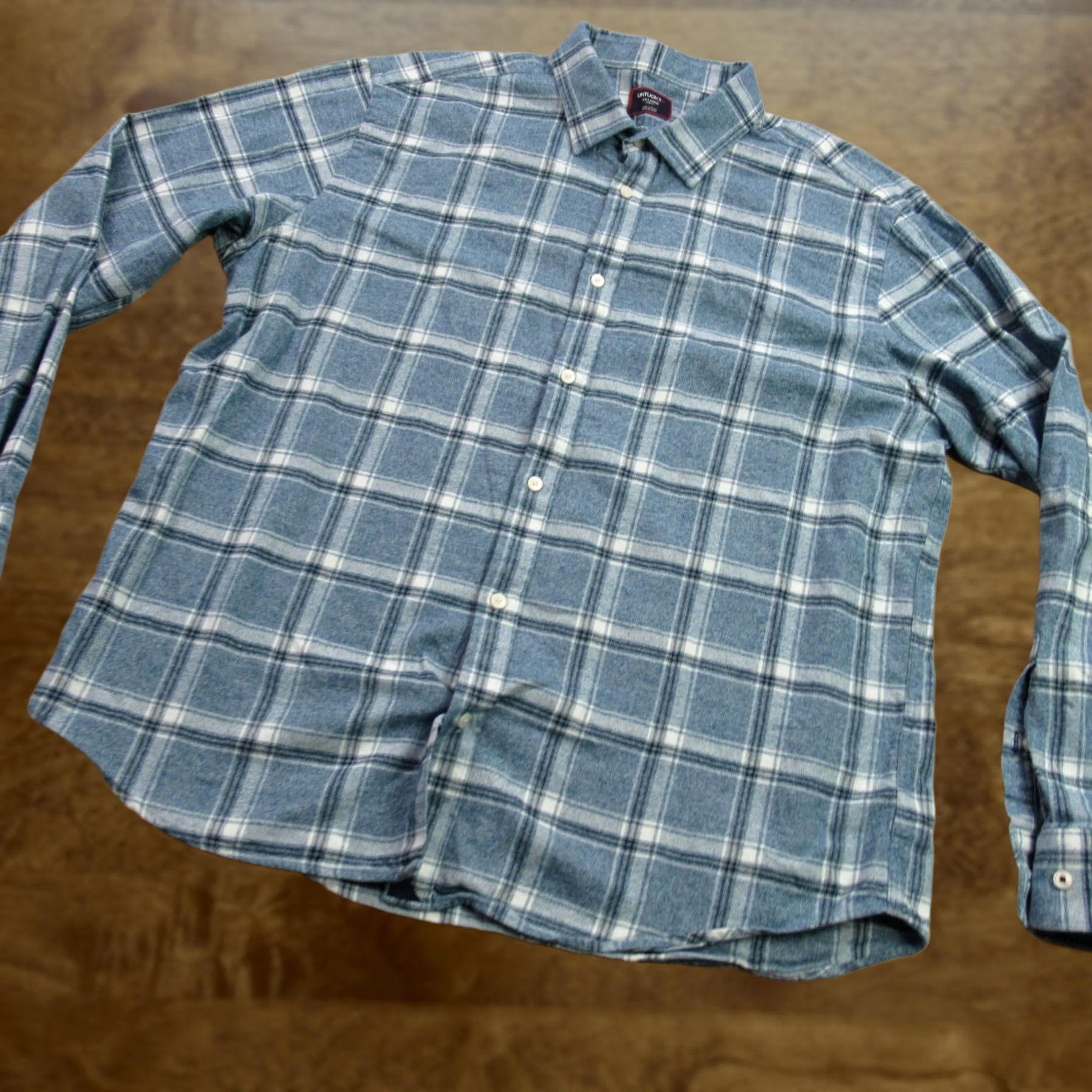 UNTUCKit UNTUCKit Shirt Mens 2XL Long Sleeve Button Front Casual Plaid Slim Fit Blue Shirt Size US XXL / EU 58 / 5 - 1 Thumbnail