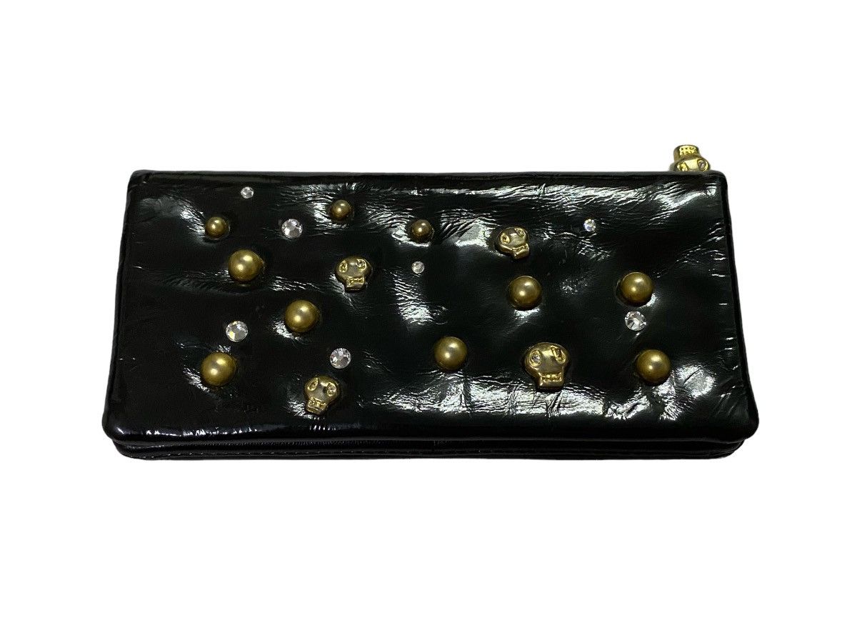 Japanese Brand Tsumori Chisato By Issey Miyake Studded Skull Long Wallet Size ONE SIZE - 3 Thumbnail