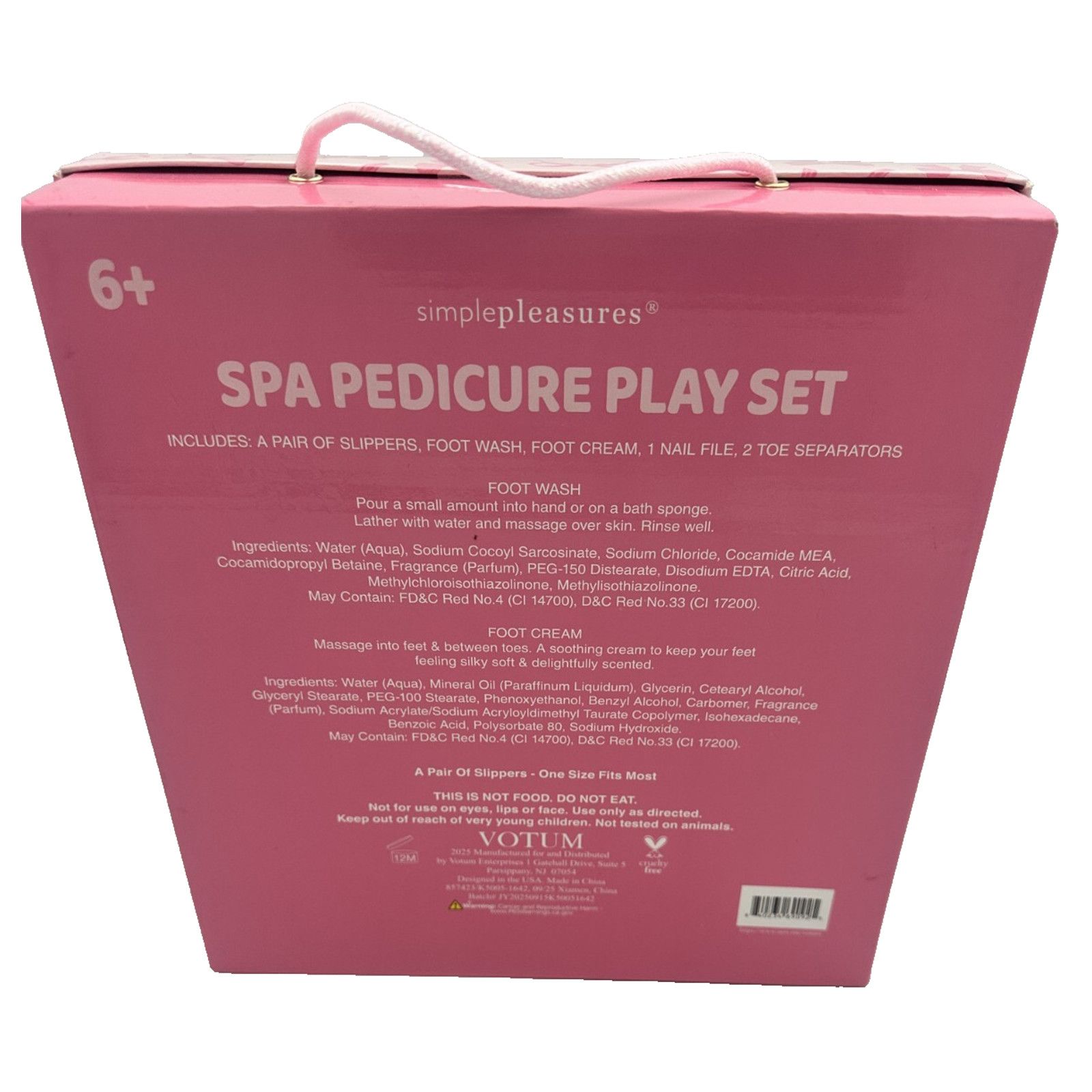 Other Simple Pleasures Spa Pedicure Set-Pink Slippers- Bundle Size US 8 / IT 38 - 4 Thumbnail