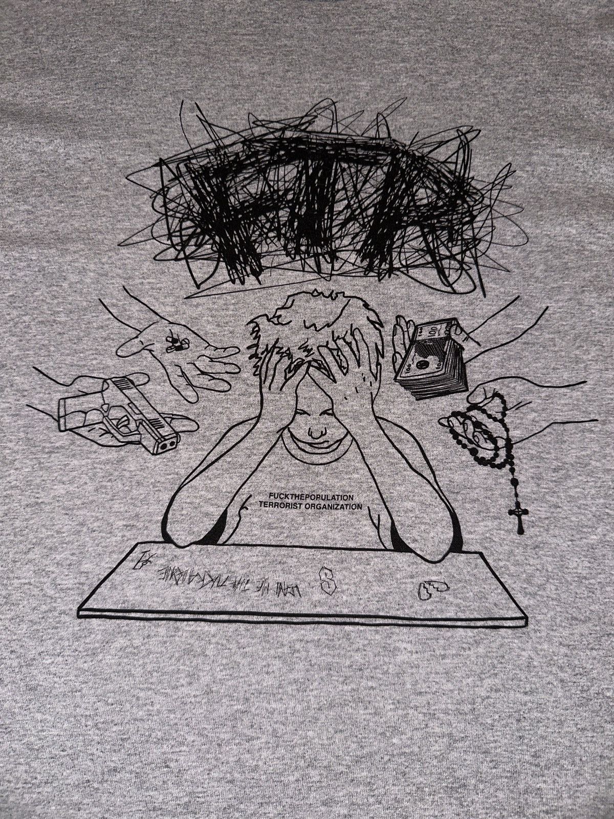 Fuck The Population FTP peer pressure Tshirt Size US M / EU 48-50 / 2 - 3 Thumbnail
