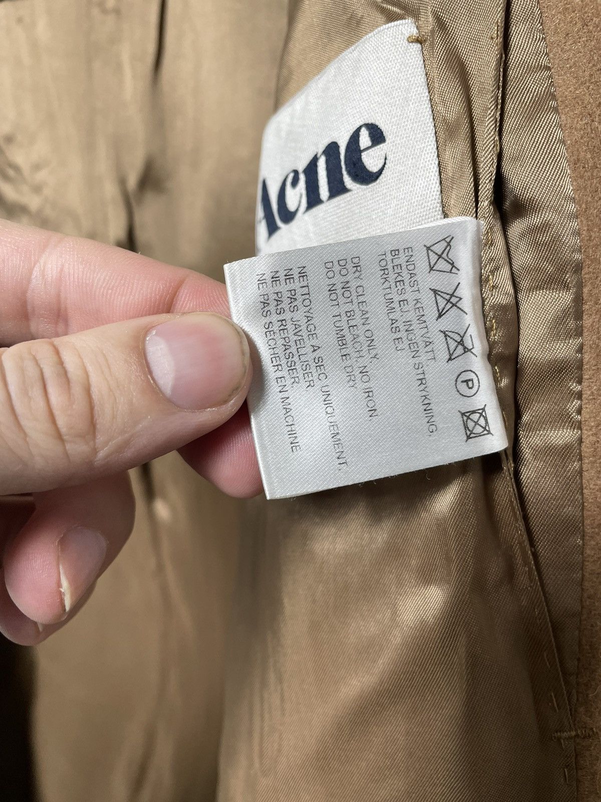 Acne Studios Acne studios smith honey a/W 11 wool coat Size US M / EU 48-50 / 2 - 9 Thumbnail