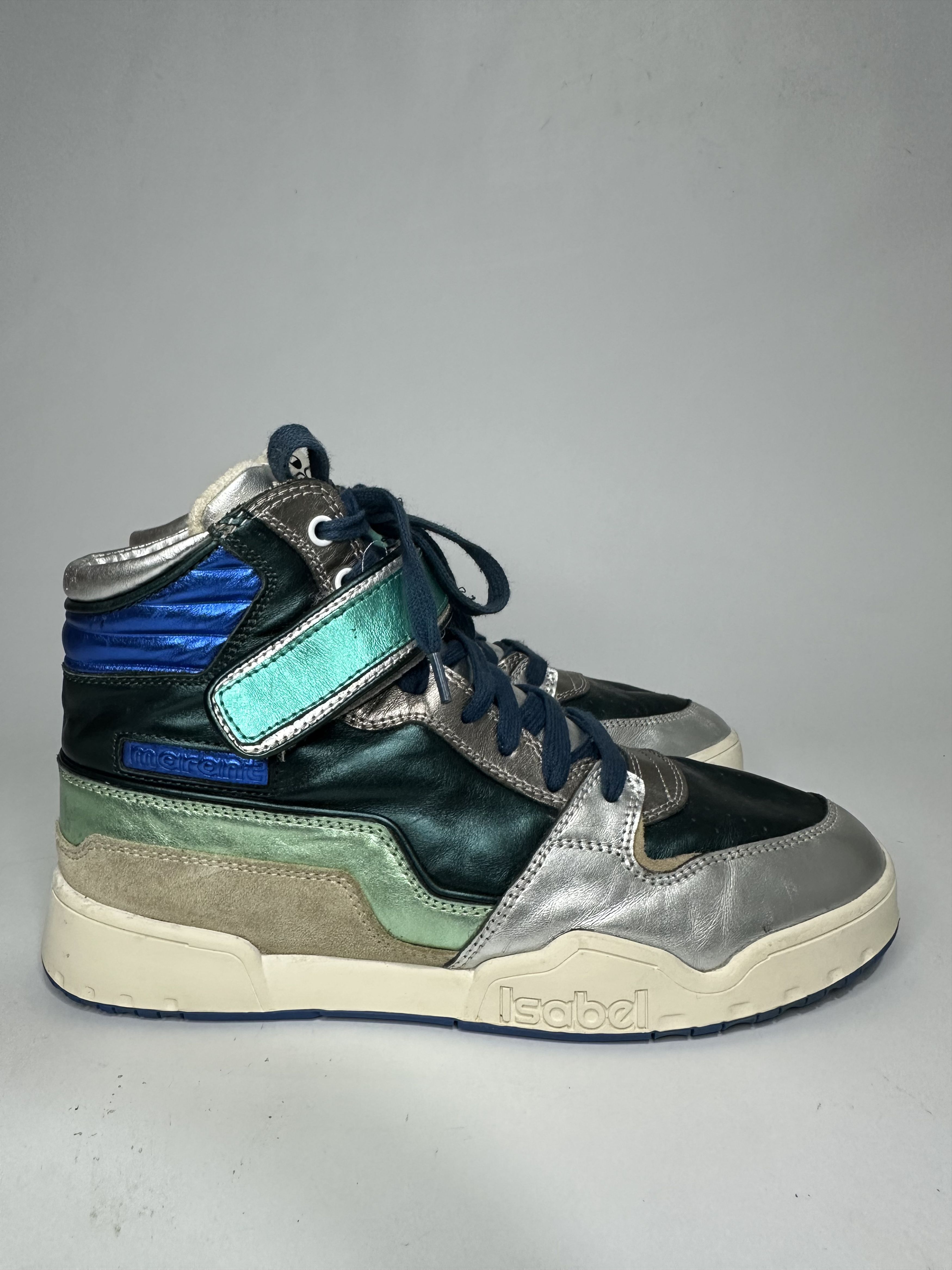 Isabel Marant Isabel Marant Bresse Metallic Colorblock Leather Sneakers. Size US 7 / EU 40 - 1 Thumbnail