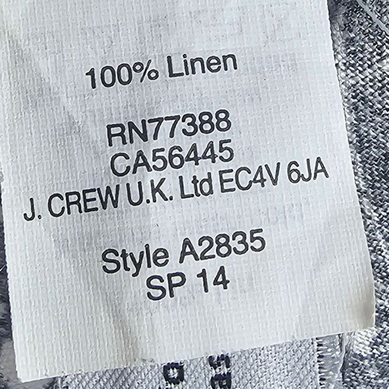J.Crew J. Crew Women Diamond Ikat Linen Shirt 8 Southwestern Tribal Size M / US 6-8 / IT 42-44 - 8 Thumbnail