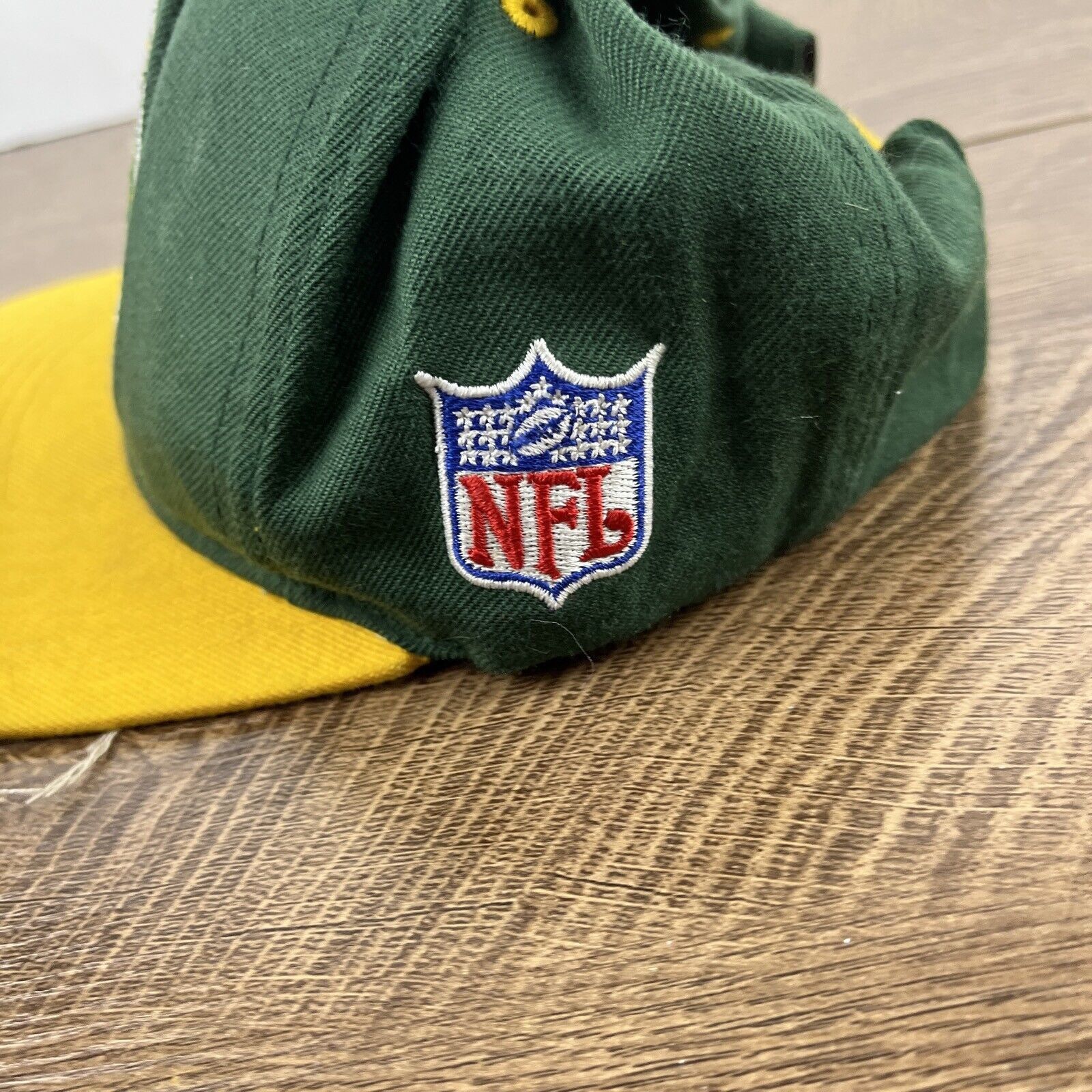 Mitchell & Ness Vintage Green Bay Packers Hat Green Hat Snapback Adjustable Size ONE SIZE - 9 Thumbnail