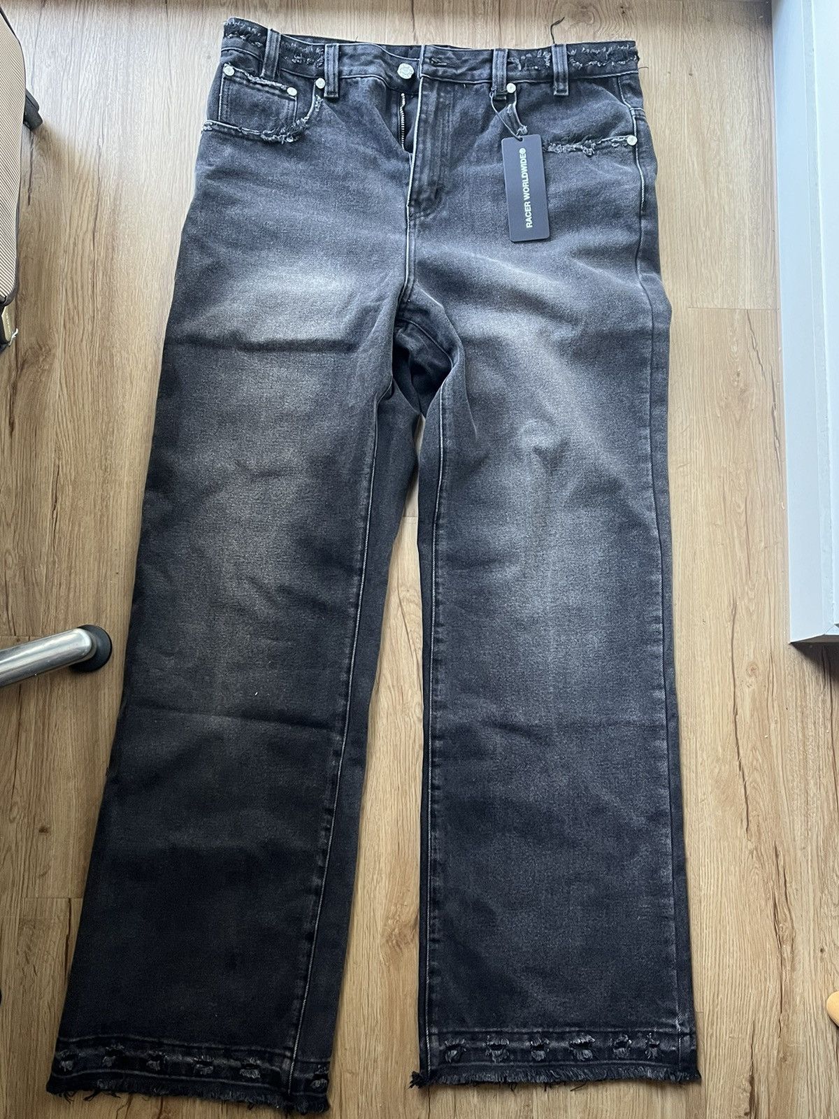 image of Racer Worldwide Racer Grey Rust Jeans, Men's (Size 36)