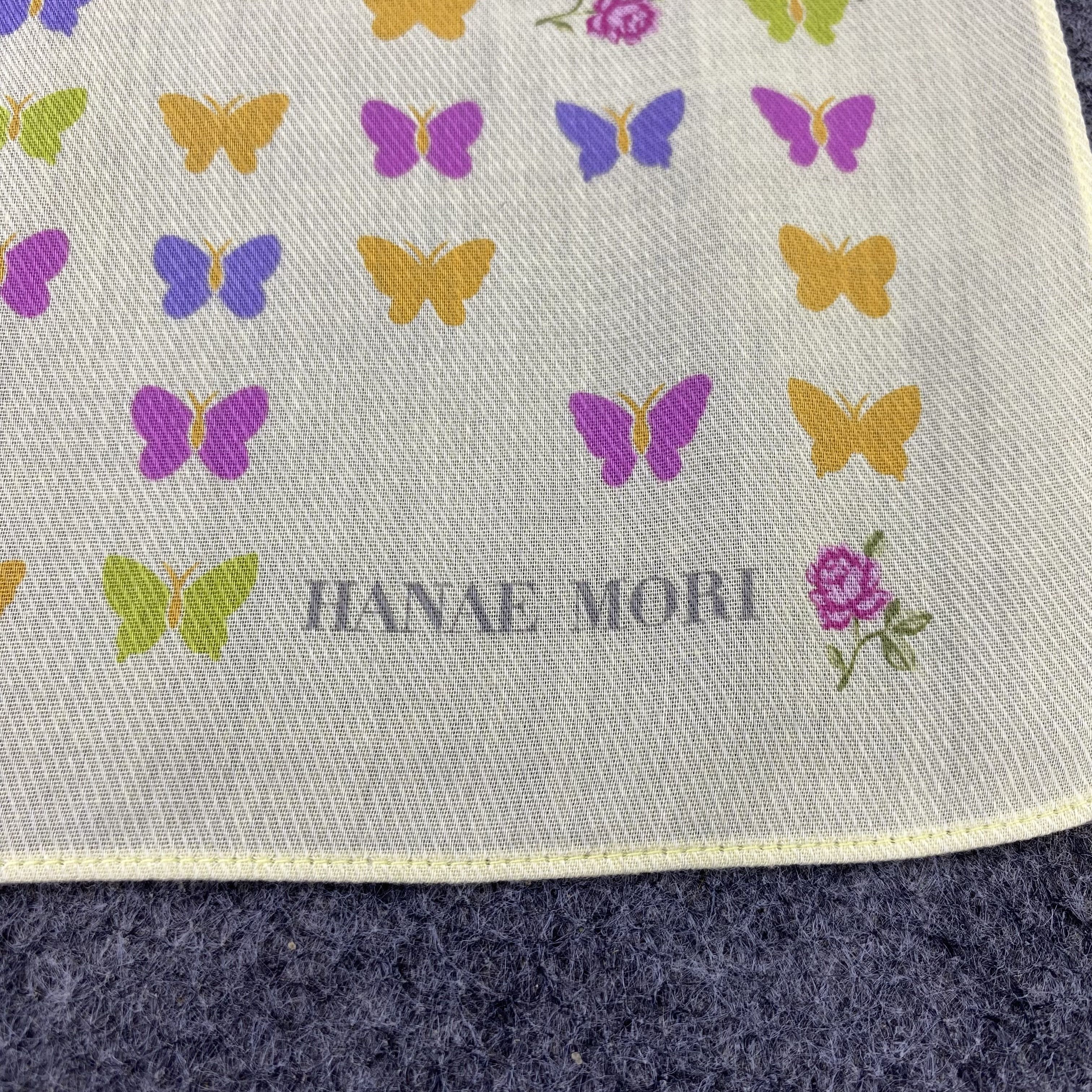 Hanae Mori Hanae Mori Handkerchief Neckerchief Bandana-B1896 Size ONE SIZE - 7 Thumbnail