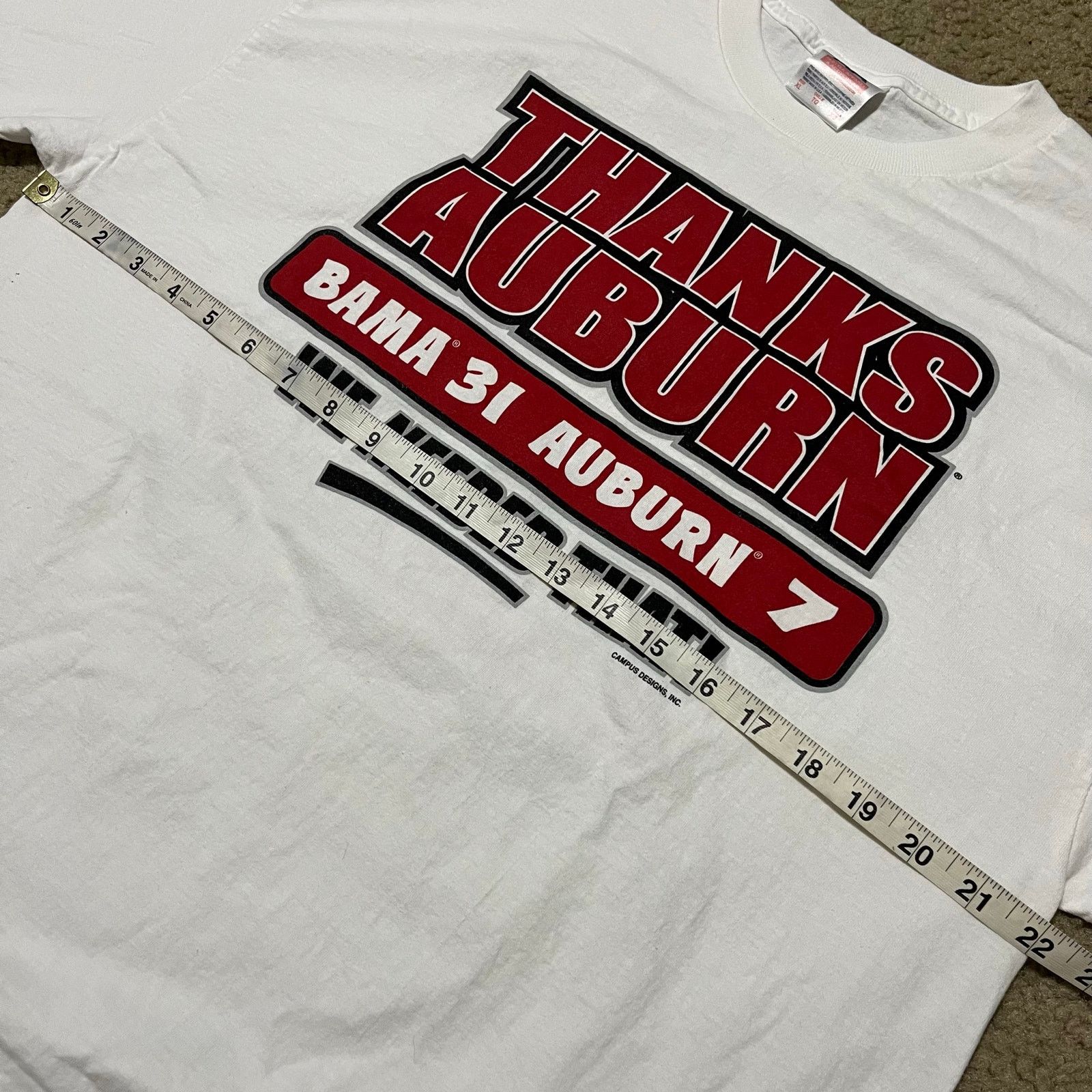 Other 2001 Alabama ‘Thanks Auburn’ Graphic Long Sleeve Shirt XL Size US XL / EU 56 / 4 - 6 Thumbnail