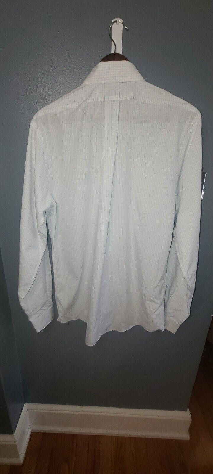 Brooks Brothers Brooks Brothers Shirt Men 15 1/2-35 White Blue Non-Iron Size 38R - 9 Thumbnail
