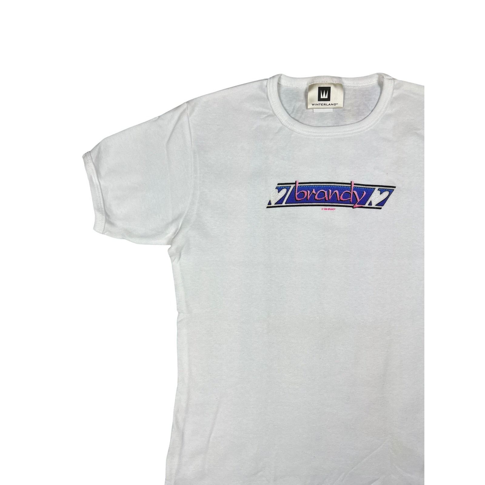 Band Tees × Rap Tees × Vintage Vintage 1999 Winterland Brandy baby style white femme tee Size L / US 10 / IT 46 - 4 Thumbnail