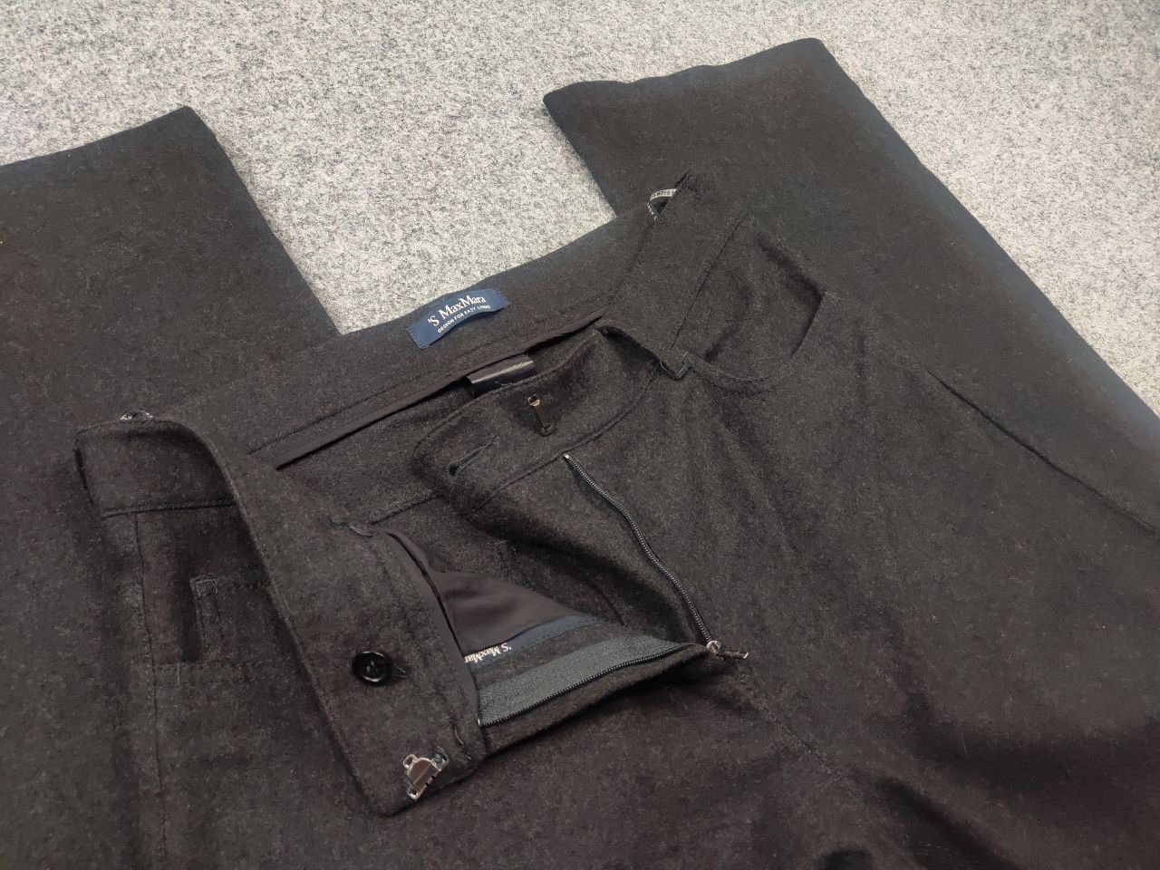 Max Mara Max Mara design for easy living Gray Wool Trousers Pants Size 32" / US 10 / IT 46 - 14 Thumbnail