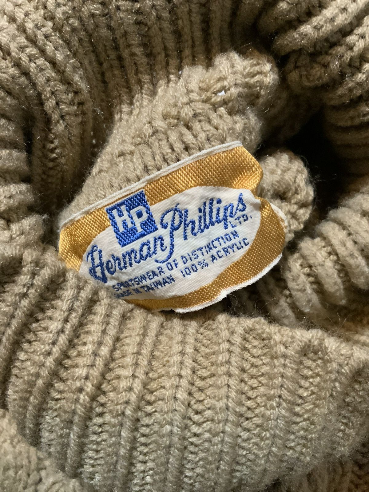 Vintage Vintage 70s 80s Herman Phillips Cableknit Turtleneck Sweater Size US M / EU 48-50 / 2 - 6 Thumbnail