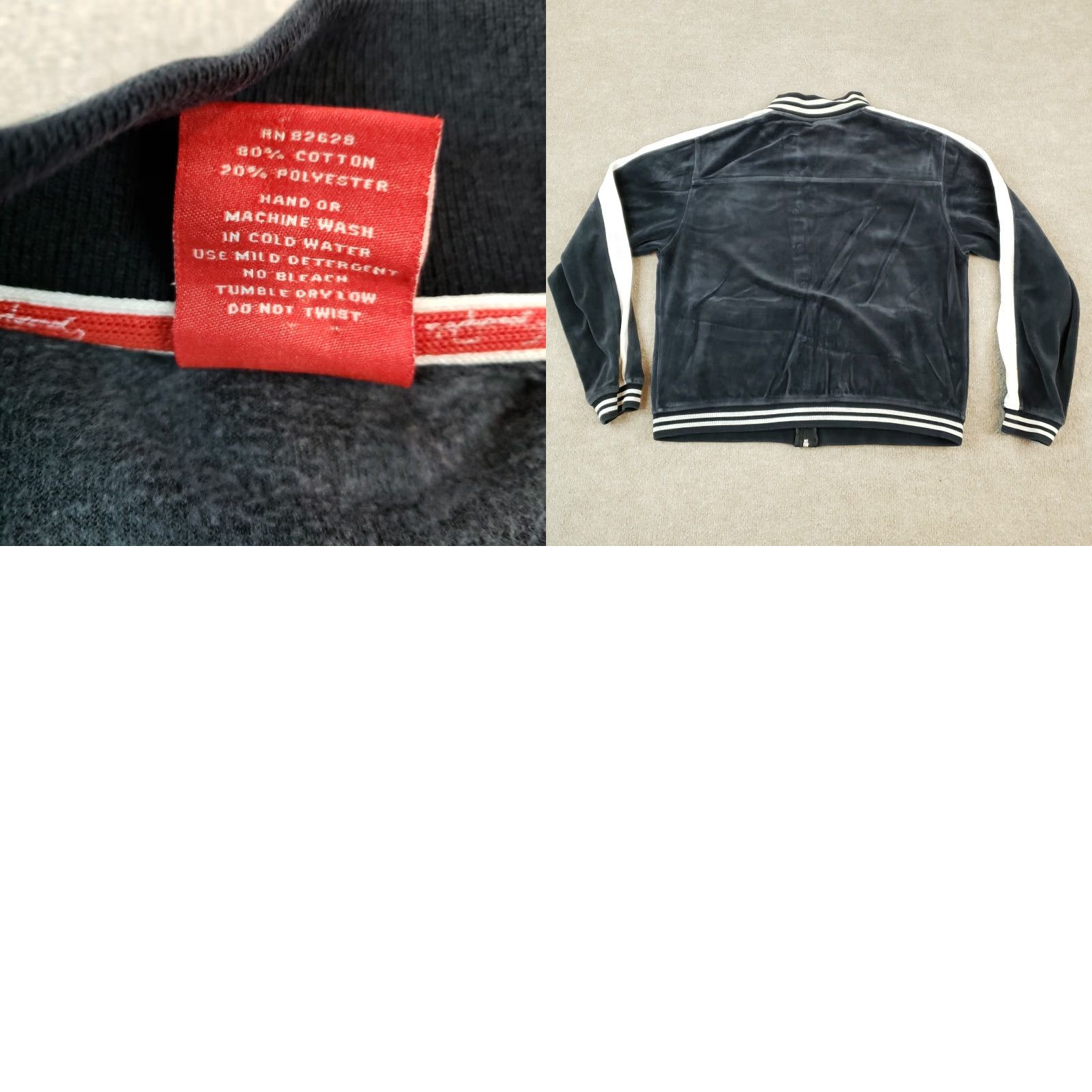 Southpole Southpole Velour Full Zip Jacket Womens 2XL Blue Long Sleeve Pockets Size XXL / US 16-18 / IT 52-54 - 8 Thumbnail