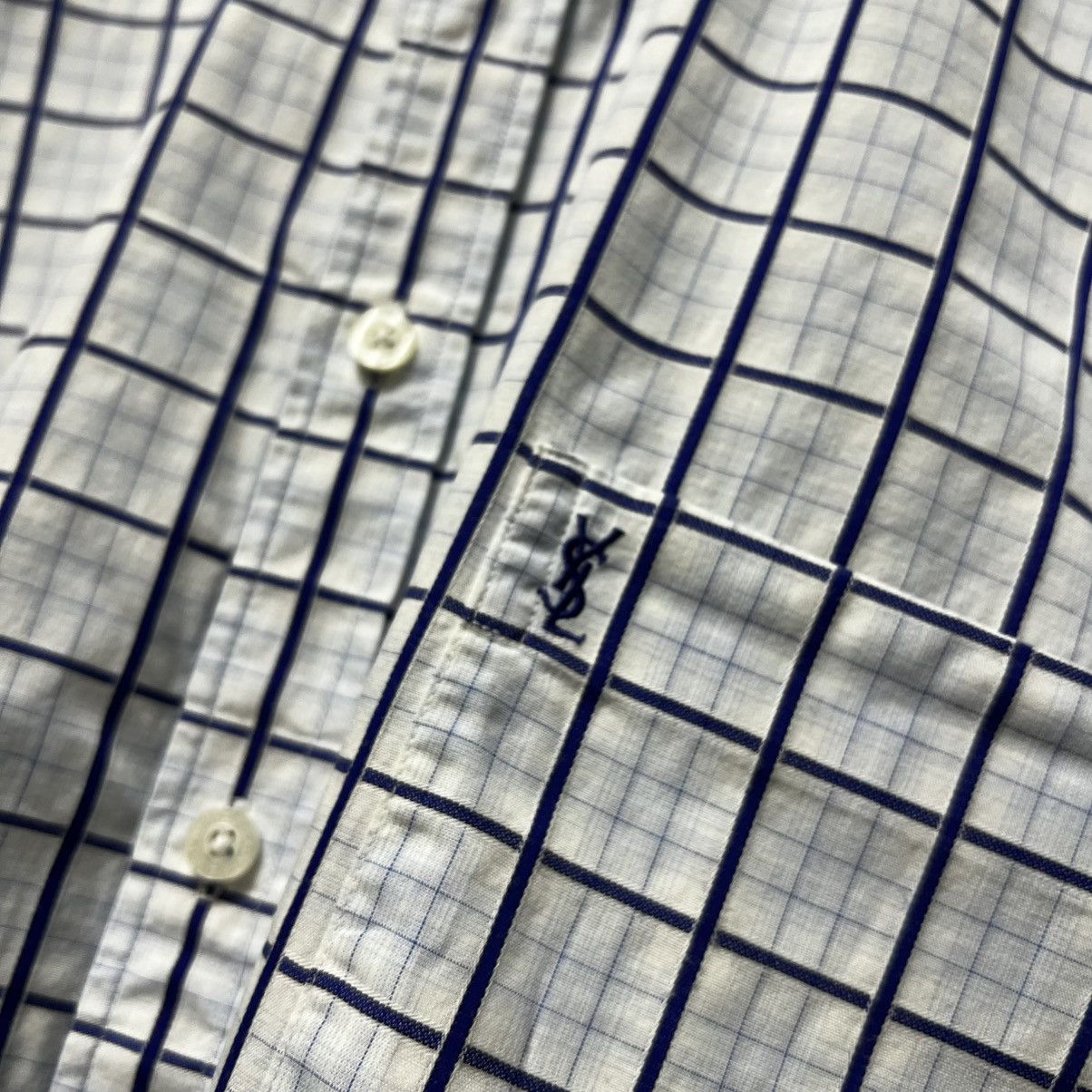 Yves Saint Laurent Yves Saint Laurent Vintage short sleeve crazy shirt y2k Size US M / EU 48-50 / 2 - 14 Thumbnail