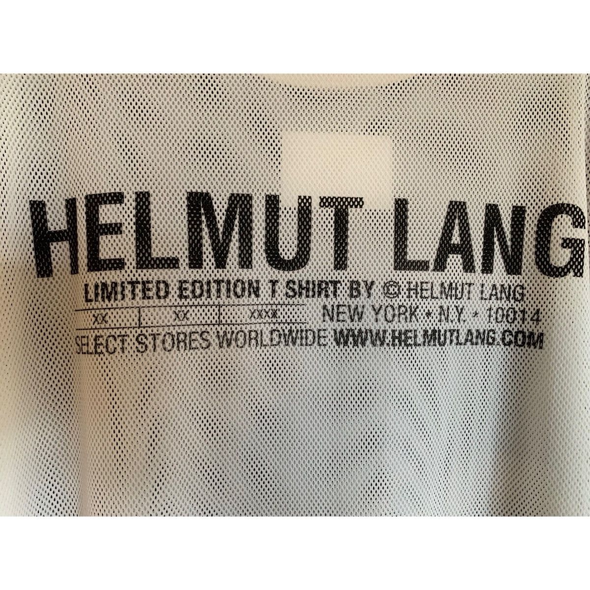 Helmut Lang HELMUT LANG WHITE LOGO MESH TOP Size US L / EU 52-54 / 3 - 5 Thumbnail