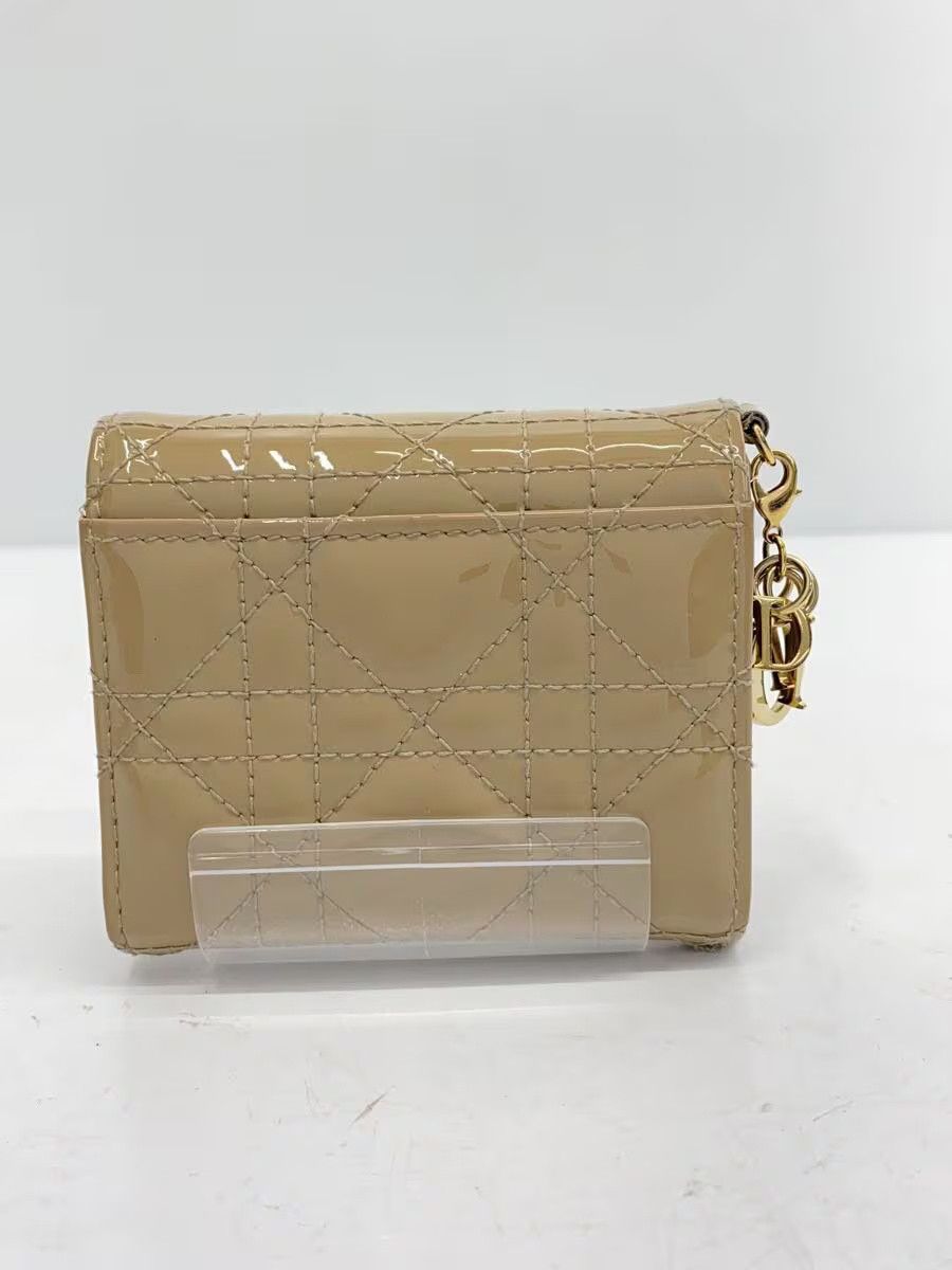 Dior Dior Leather Tri-Fold Wallet Beige Size ONE SIZE - 2 Thumbnail