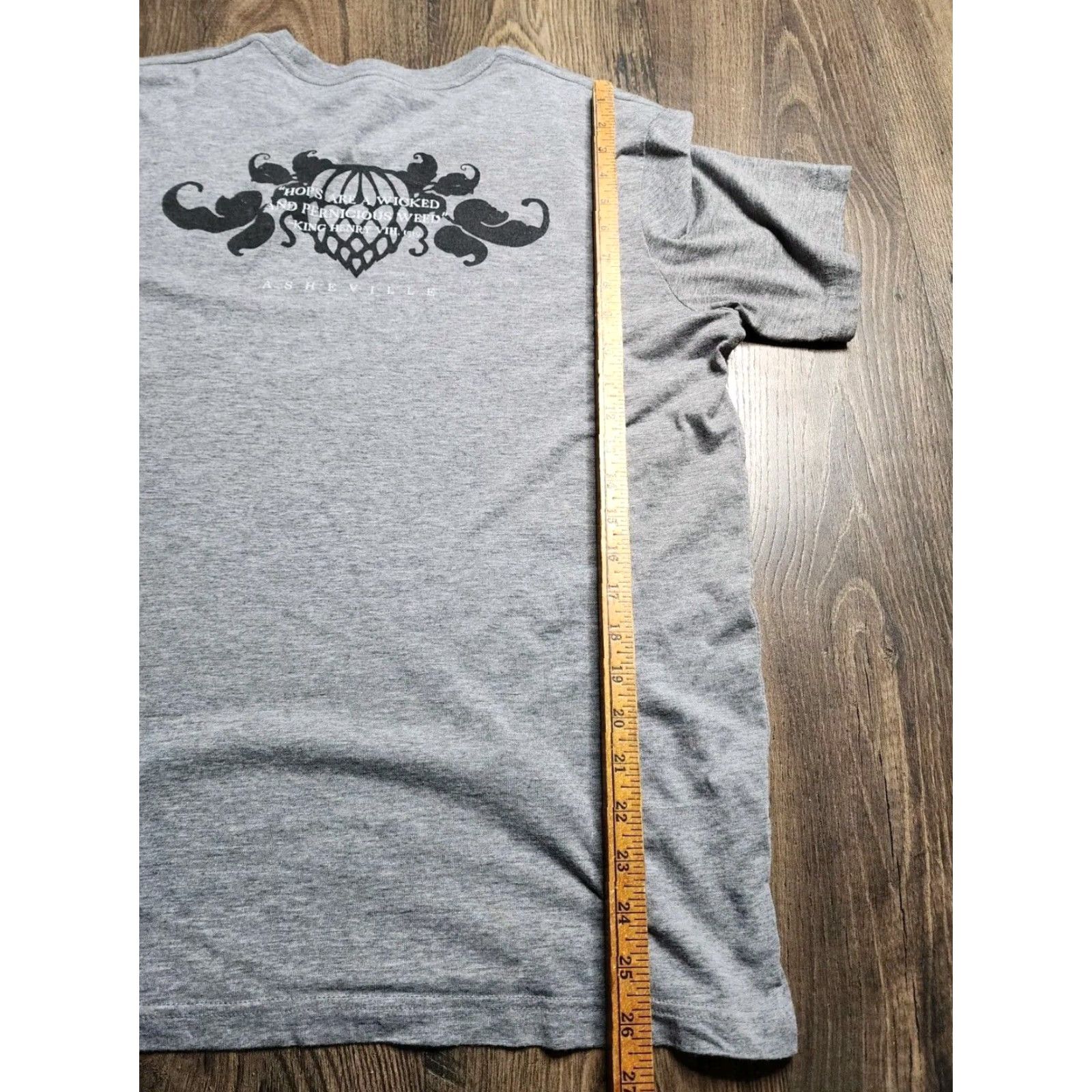Vintage Wicked Weed Brewing Beer T Shirt Mens XL Gray Short Sleeve Double Sided Size US XL / EU 56 / 4 - 2 Thumbnail