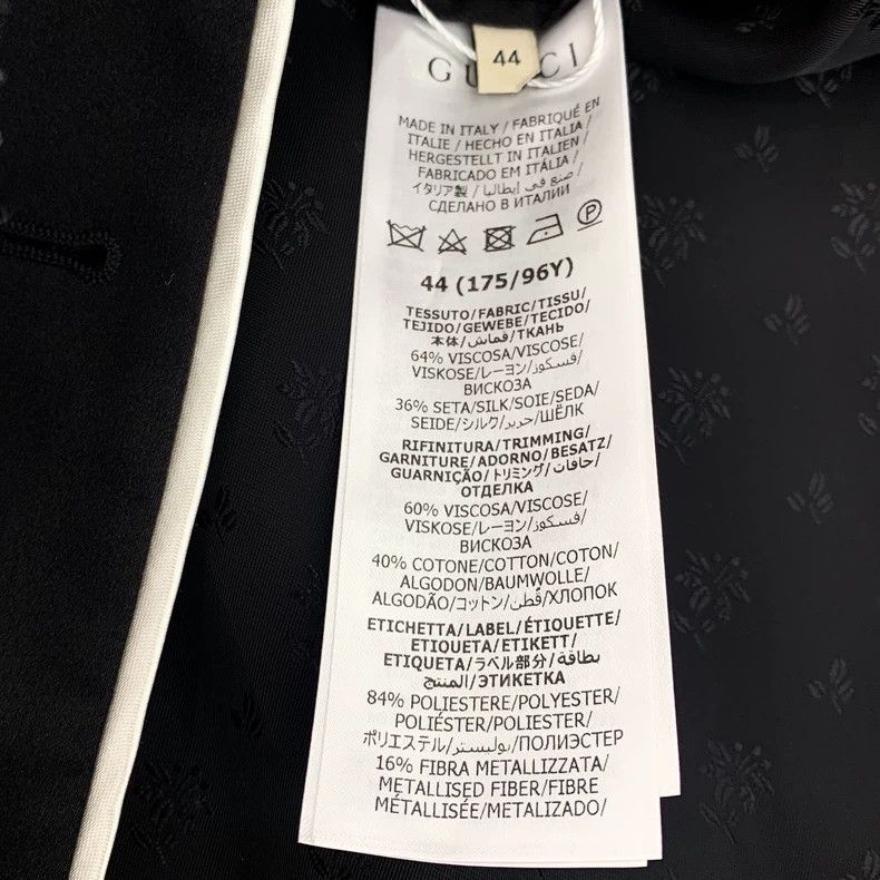 Gucci Gucci Black single-breasted gold-button long-sleeved coat 2 Size US S / EU 44-46 / 1 - 8 Thumbnail