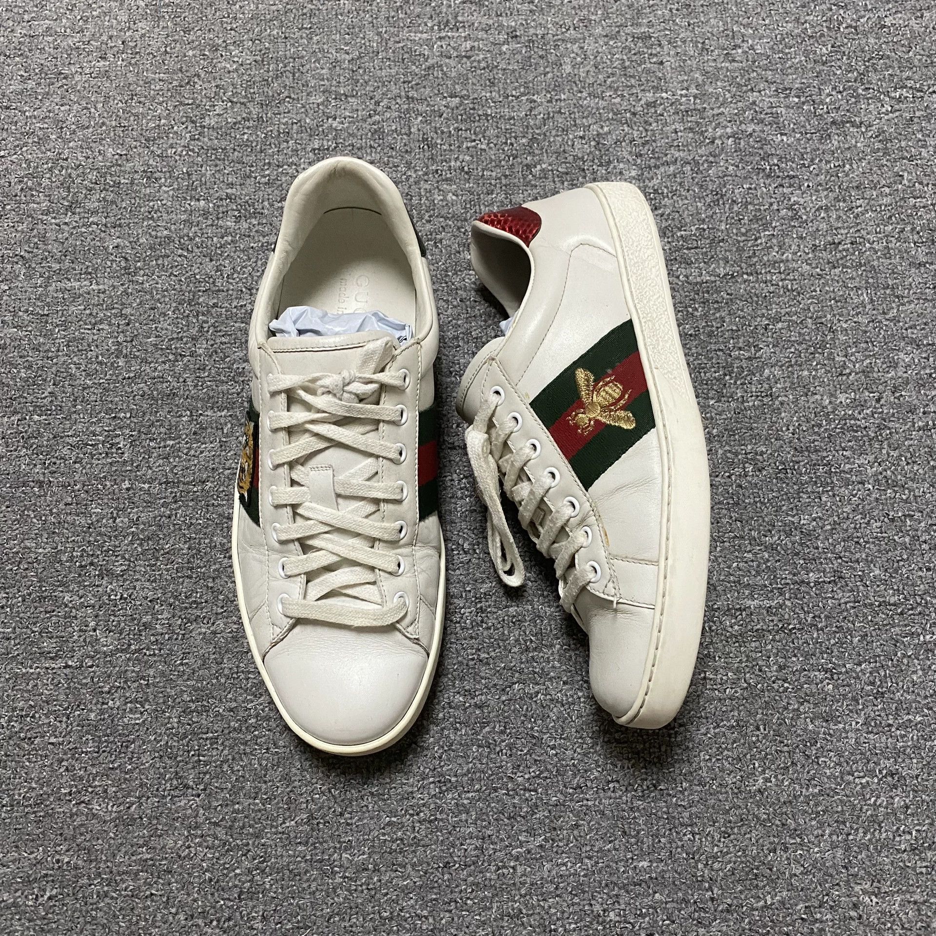 Gucci Gucci Bee White Sneakers Size US 6 / IT 36 - 1 Thumbnail