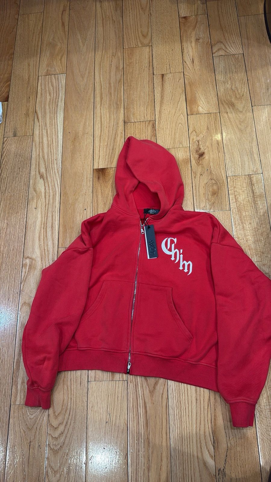 HMDD HMDD Red Chim 10 Zip Up Hoodie Size US M / EU 48-50 / 2 - 1 Thumbnail