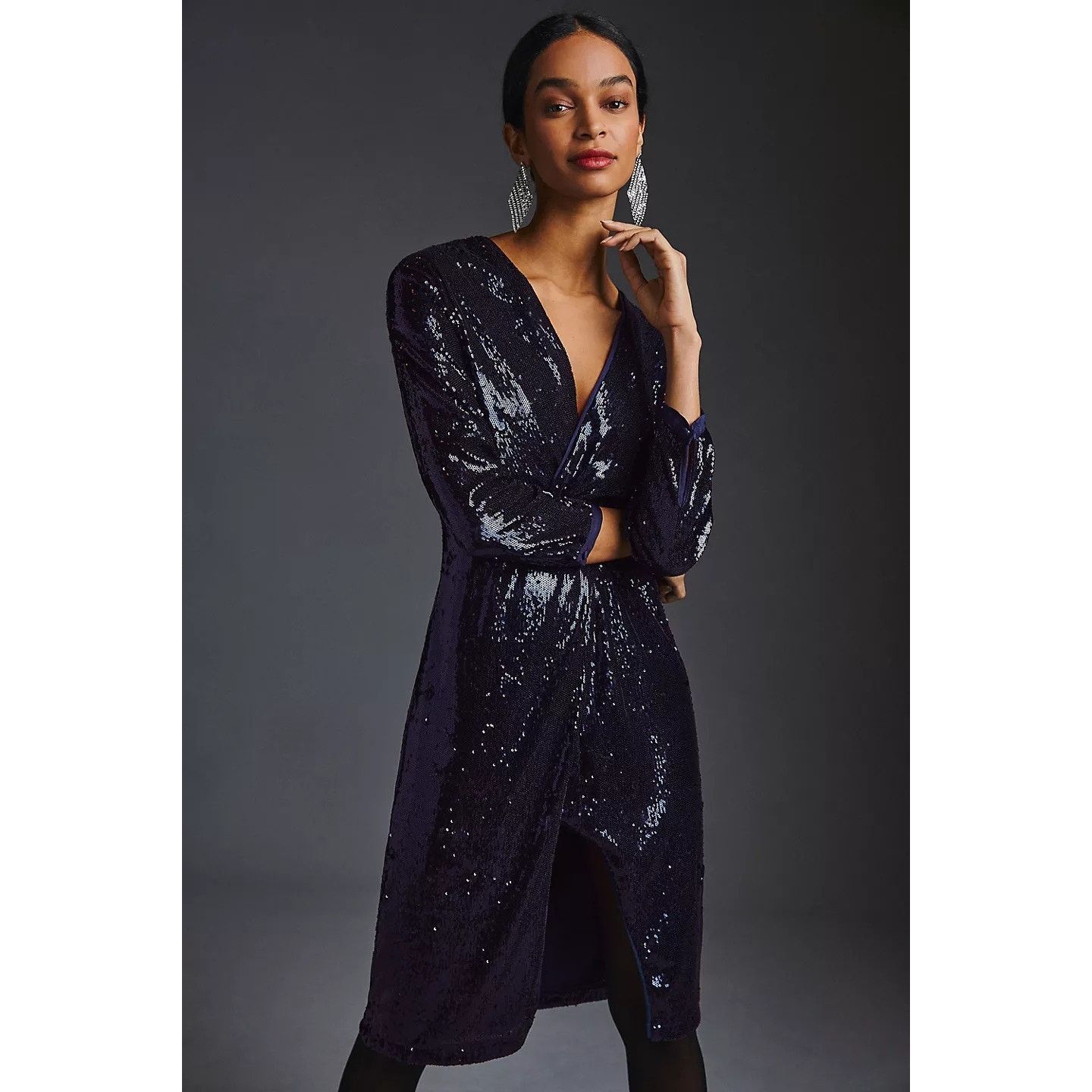 anthropologie glitter dress Beyonce Crystal Dress main image 1